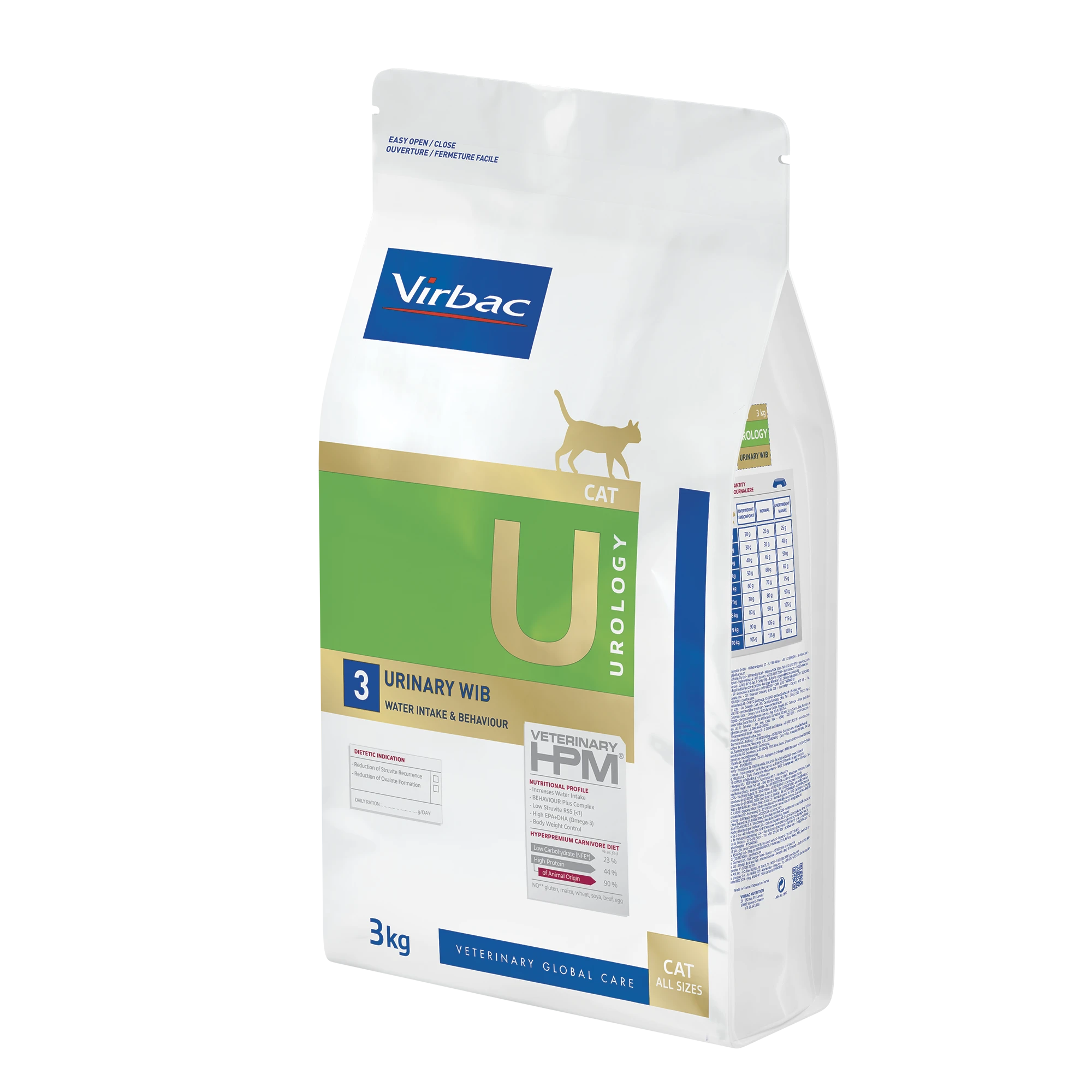 Virbac Veterinary HPM Diététique Urology Urinary WIB - croquettes chat