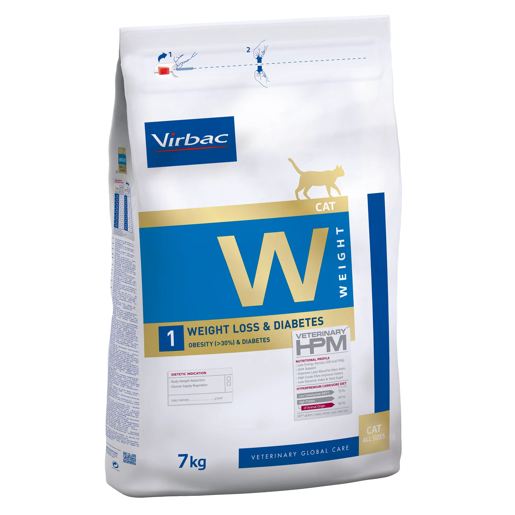 VIRBAC VETERINARY HPM Diététique Weight Loss & Diabetes