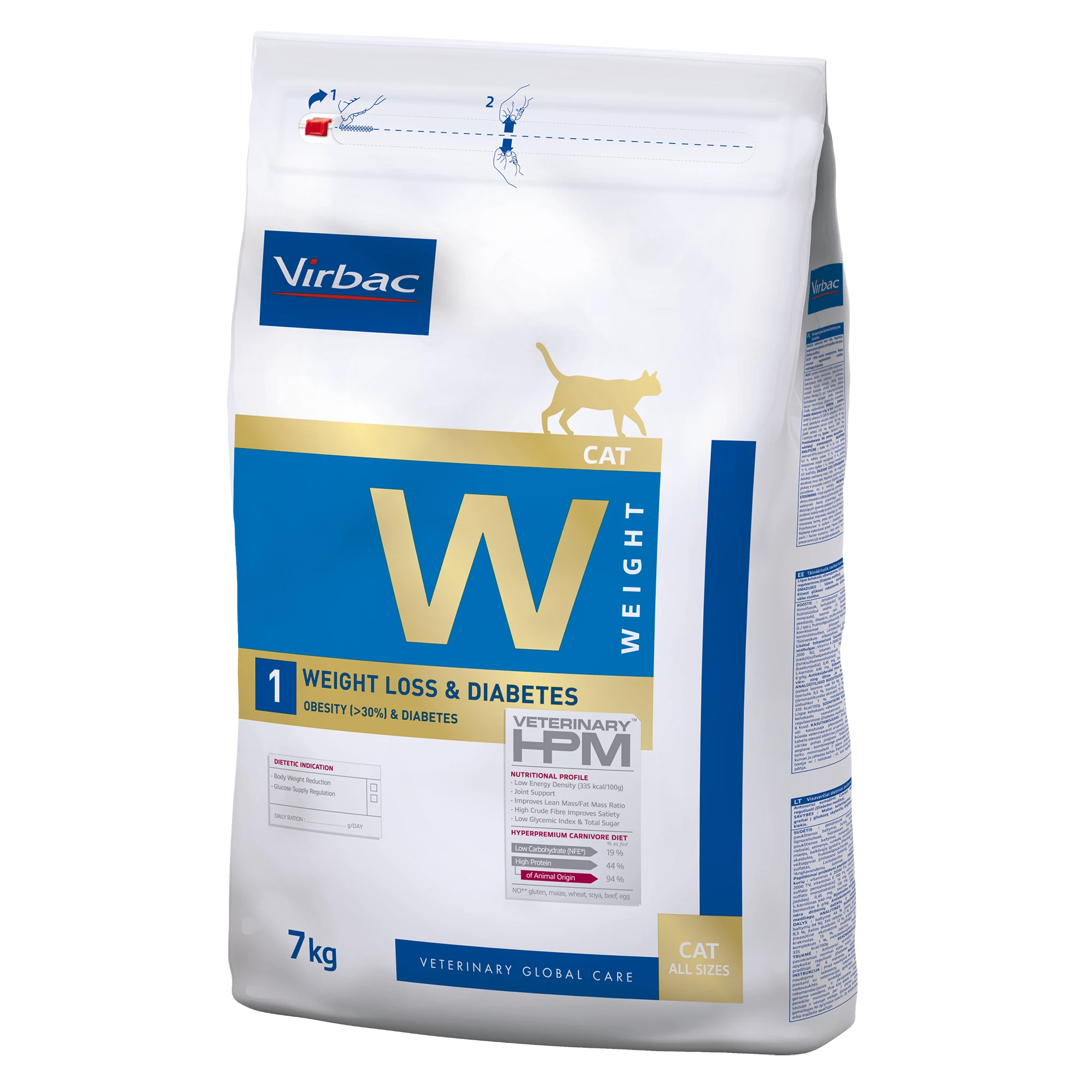 VIRBAC VETERINARY HPM Diététique Weight Loss & Diabetes