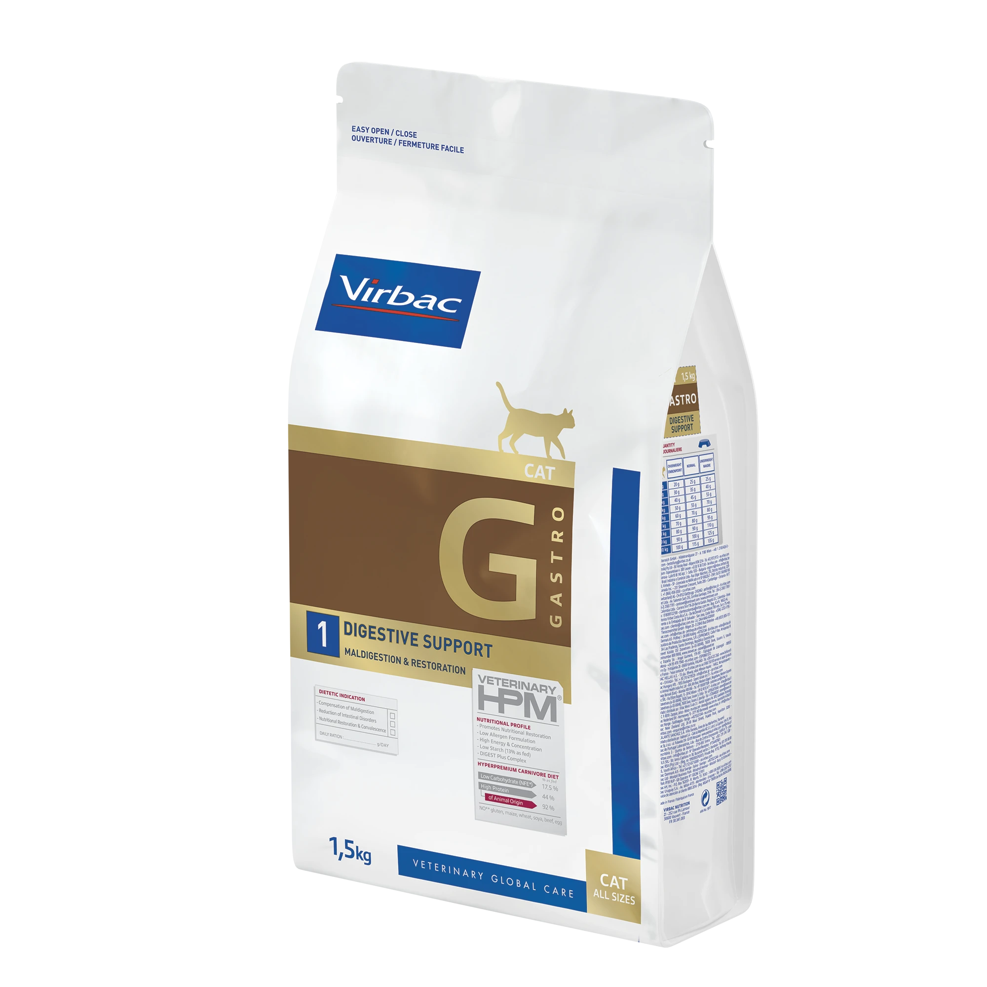 VIRBAC VETERINARY HPM Diététique Gastro Digestive Support Chat