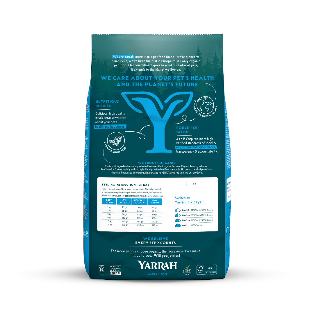 Yarrah croquettes bio pour chien de petite race