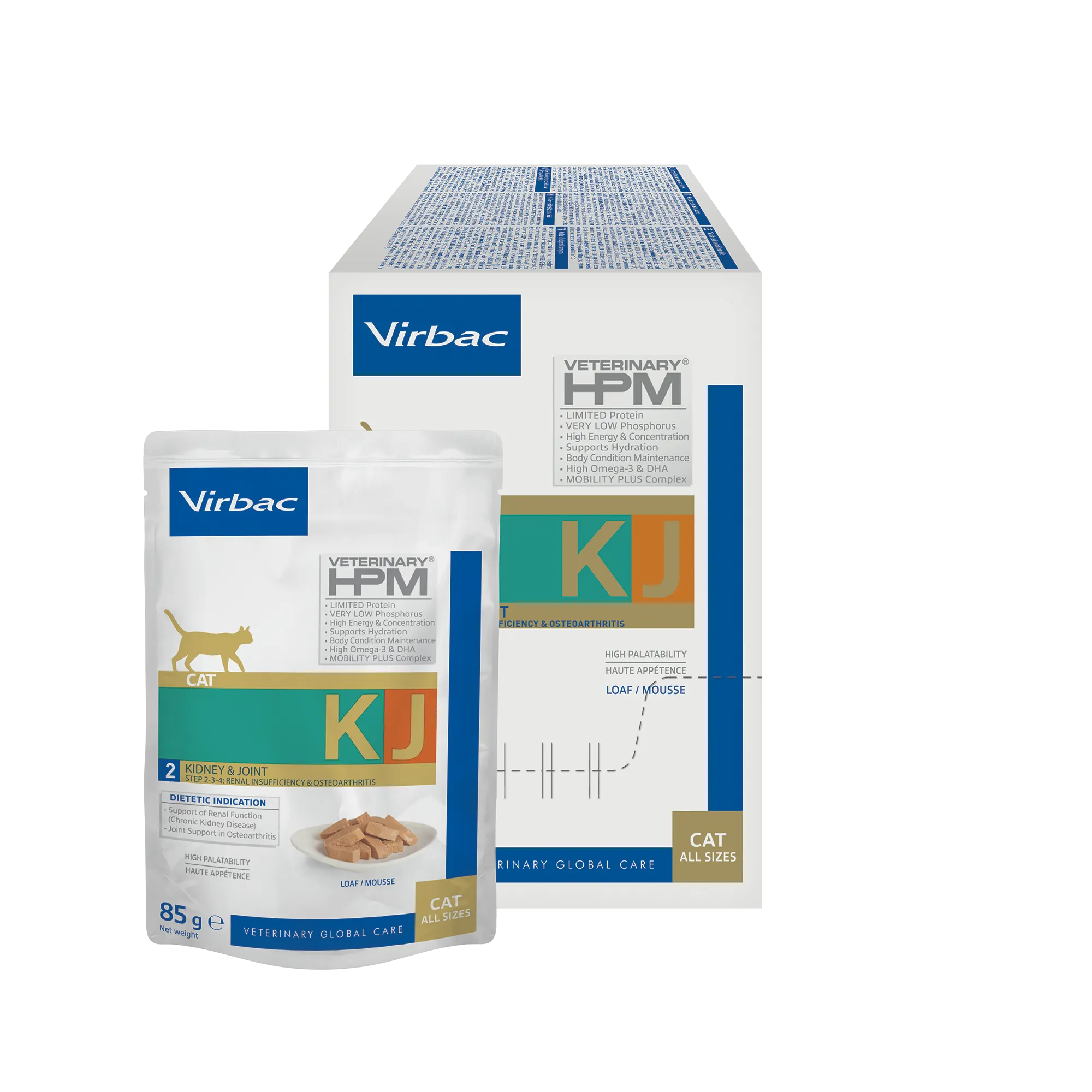 VIRBAC VETERINARY HPM Diététique Kidney Joint Mousse Boîte