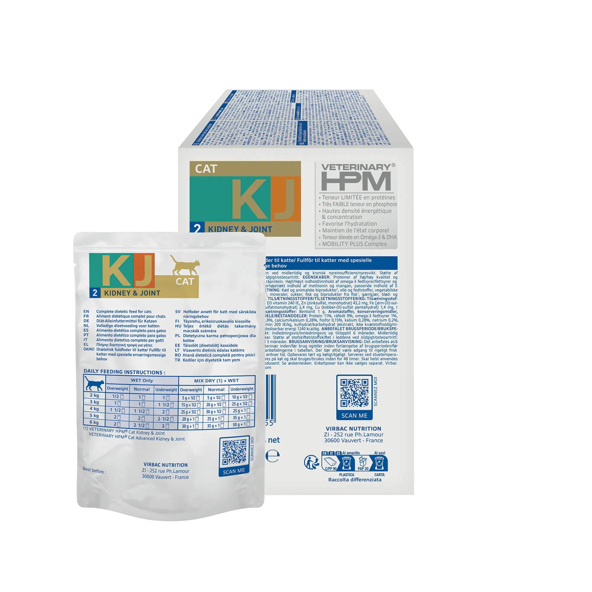 VIRBAC VETERINARY HPM Diététique Early Kidney Joint Sachet Repas