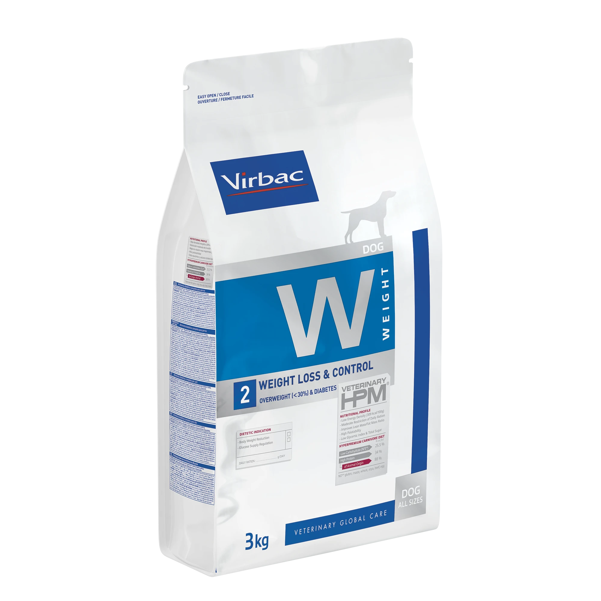 VIRBAC VETERINARY HPM Diététique Weight Loss & Control Chien