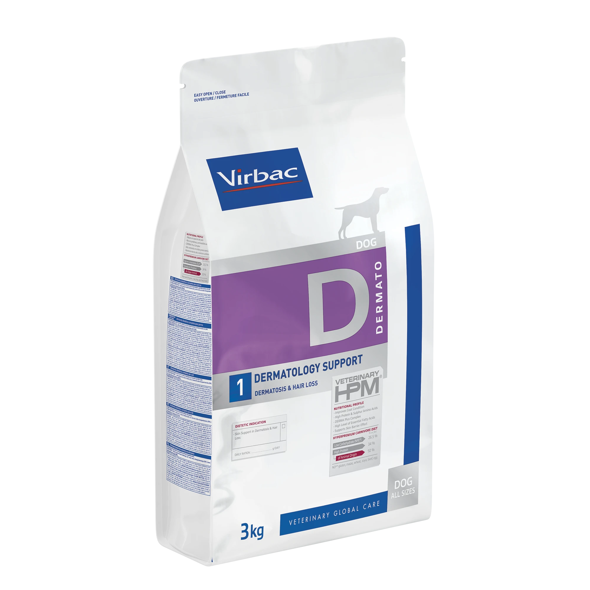 VIRBAC VETERINARY HPM Diététique Dermatology support