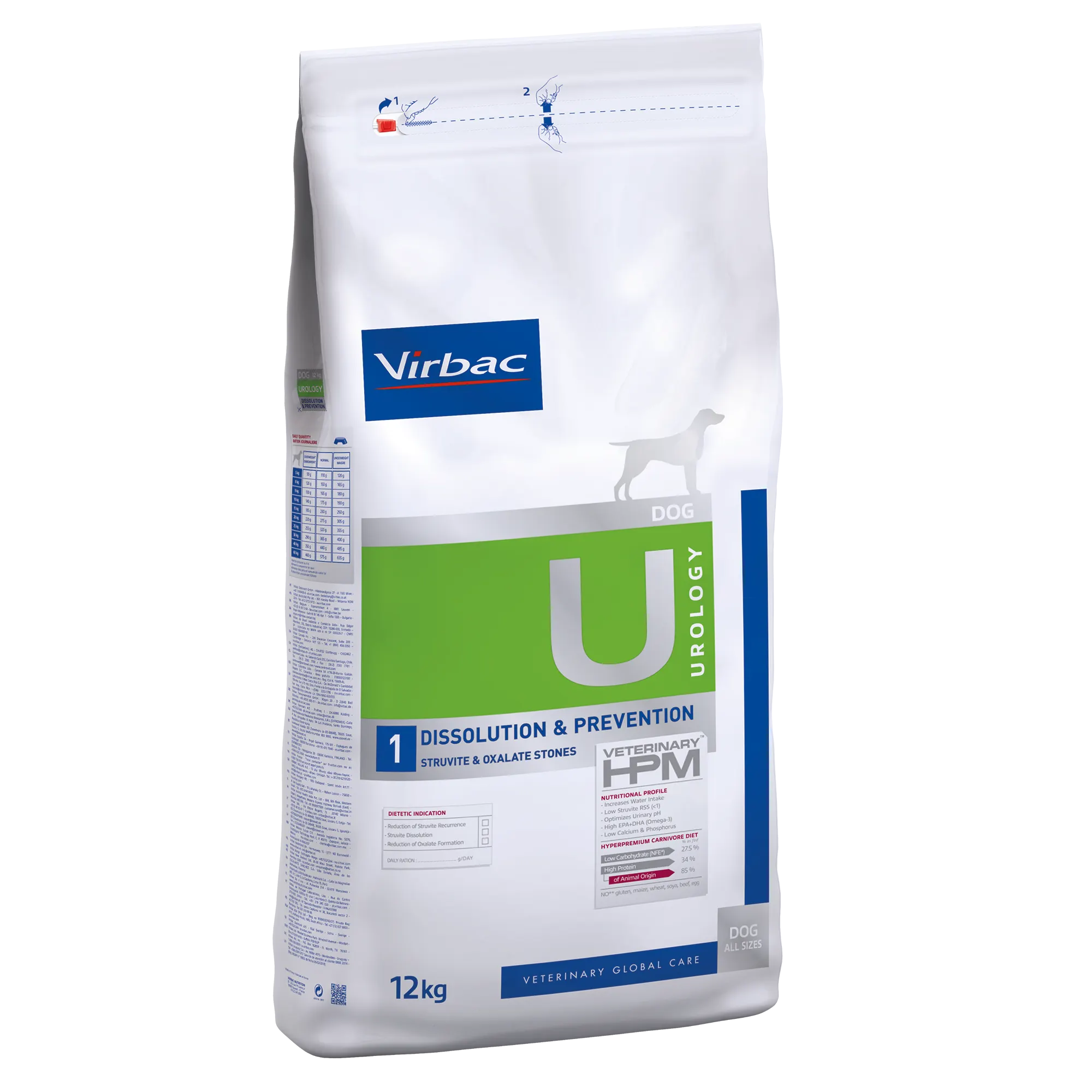 VIRBAC VETERINARY HPM Diététique Urology Dissolution & Prevention Chien