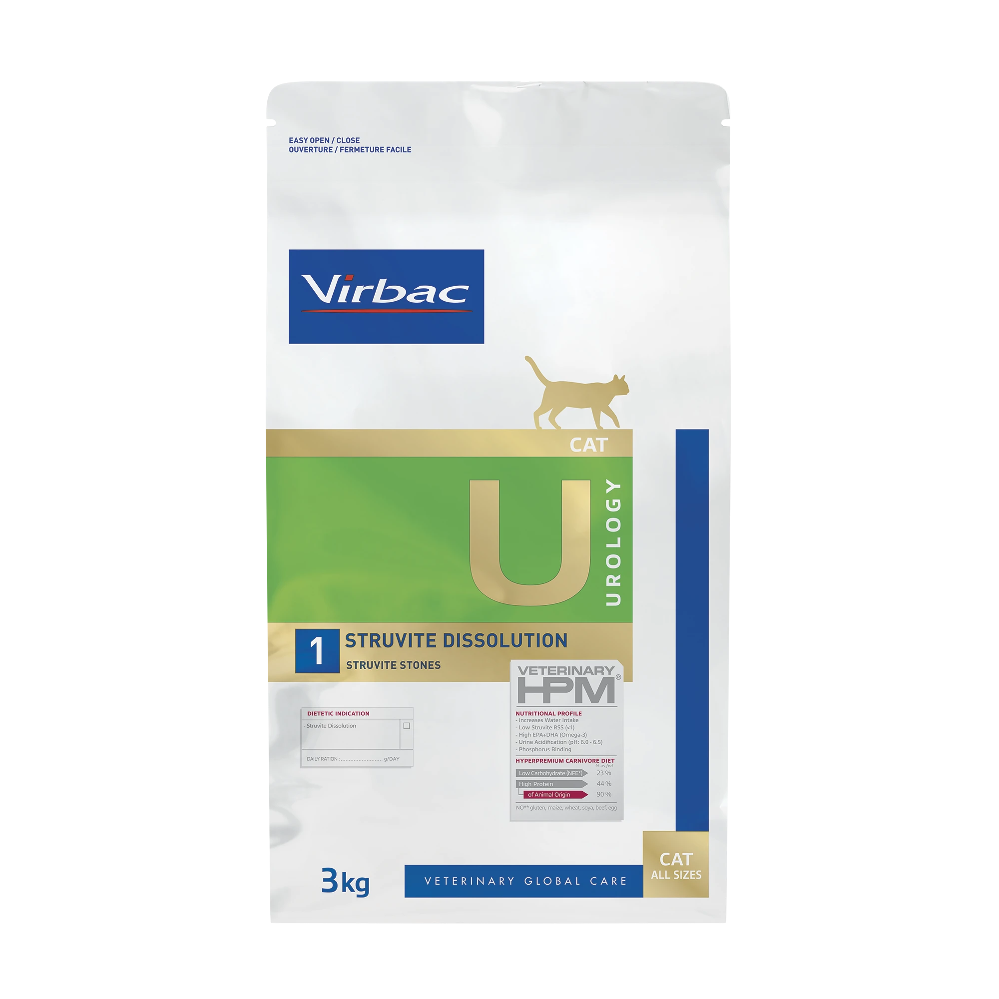 VIRBAC VETERINARY HPM Diététique Urology Struvite Dissolution