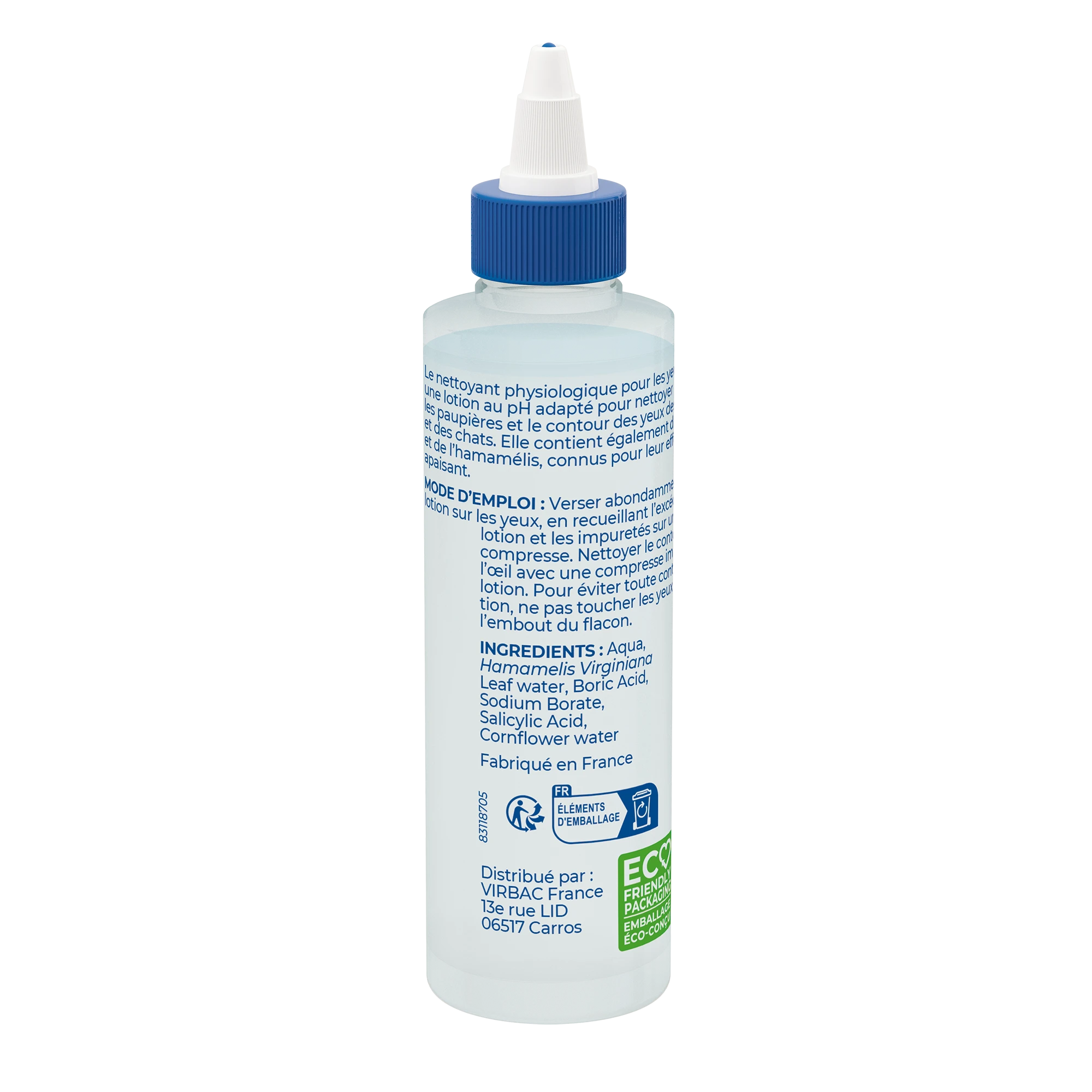 Nettoyant physiologique pour les yeux