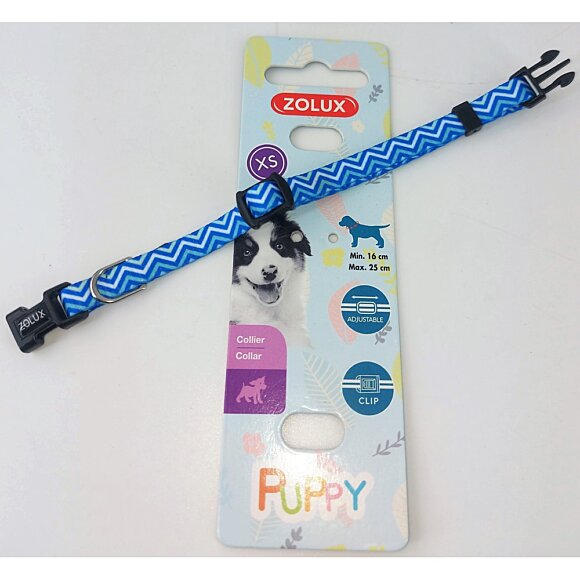 Collier Pixie Puppy bleu