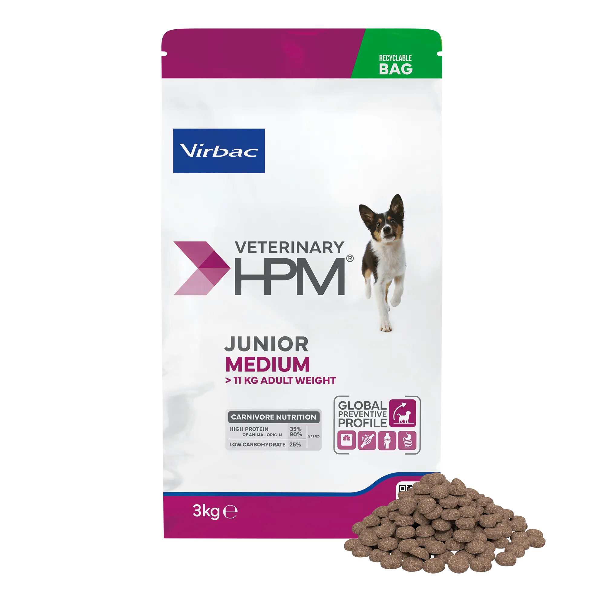 Croquettes chien de taille moyenne junior