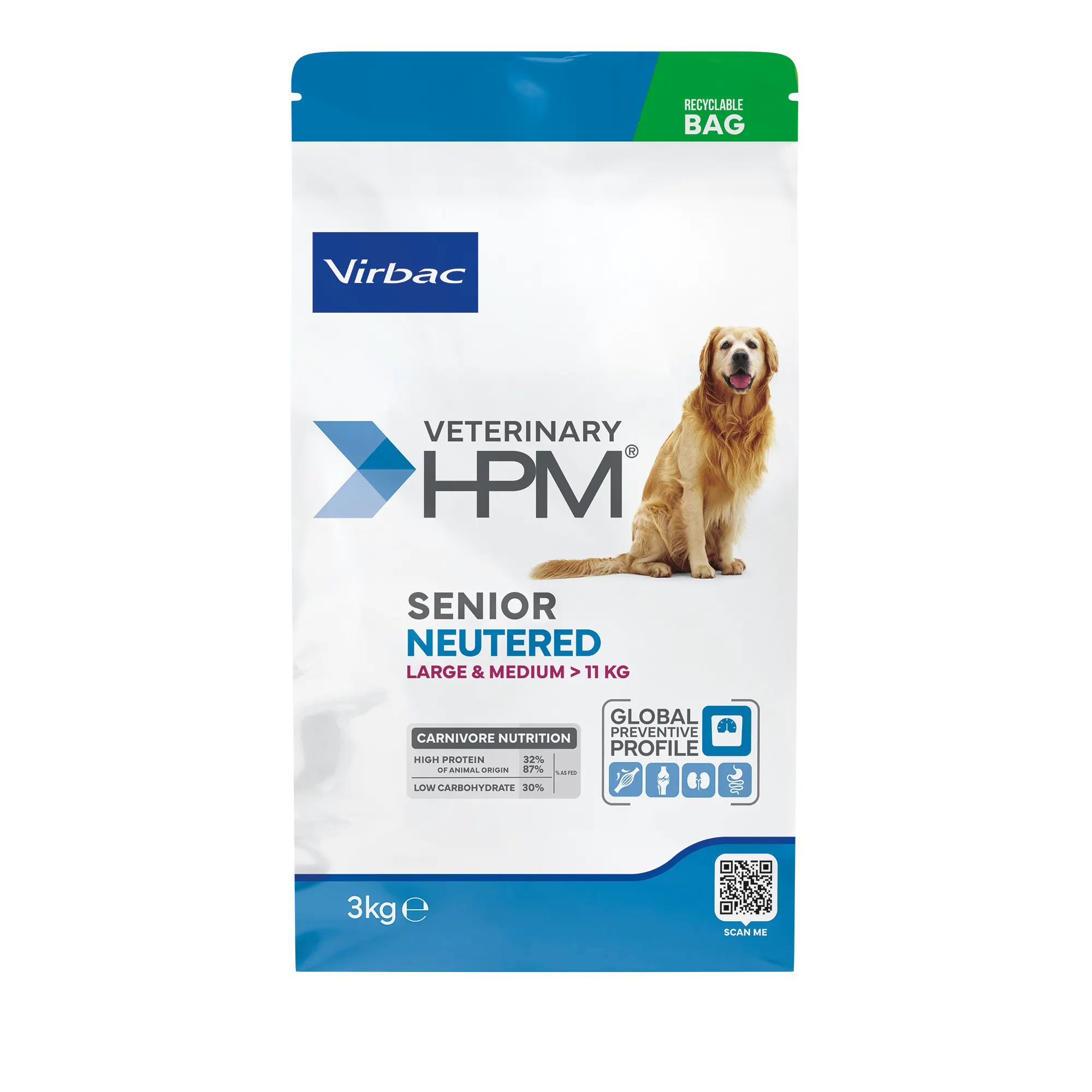 Croquettes chien stérilisé senior