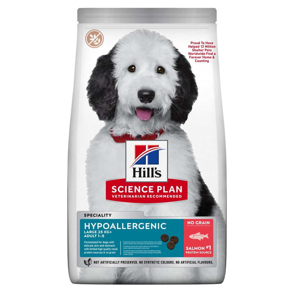 HILL’S Science Plan Hypoallergenic Large Adult au saumon – Croquettes pour chien