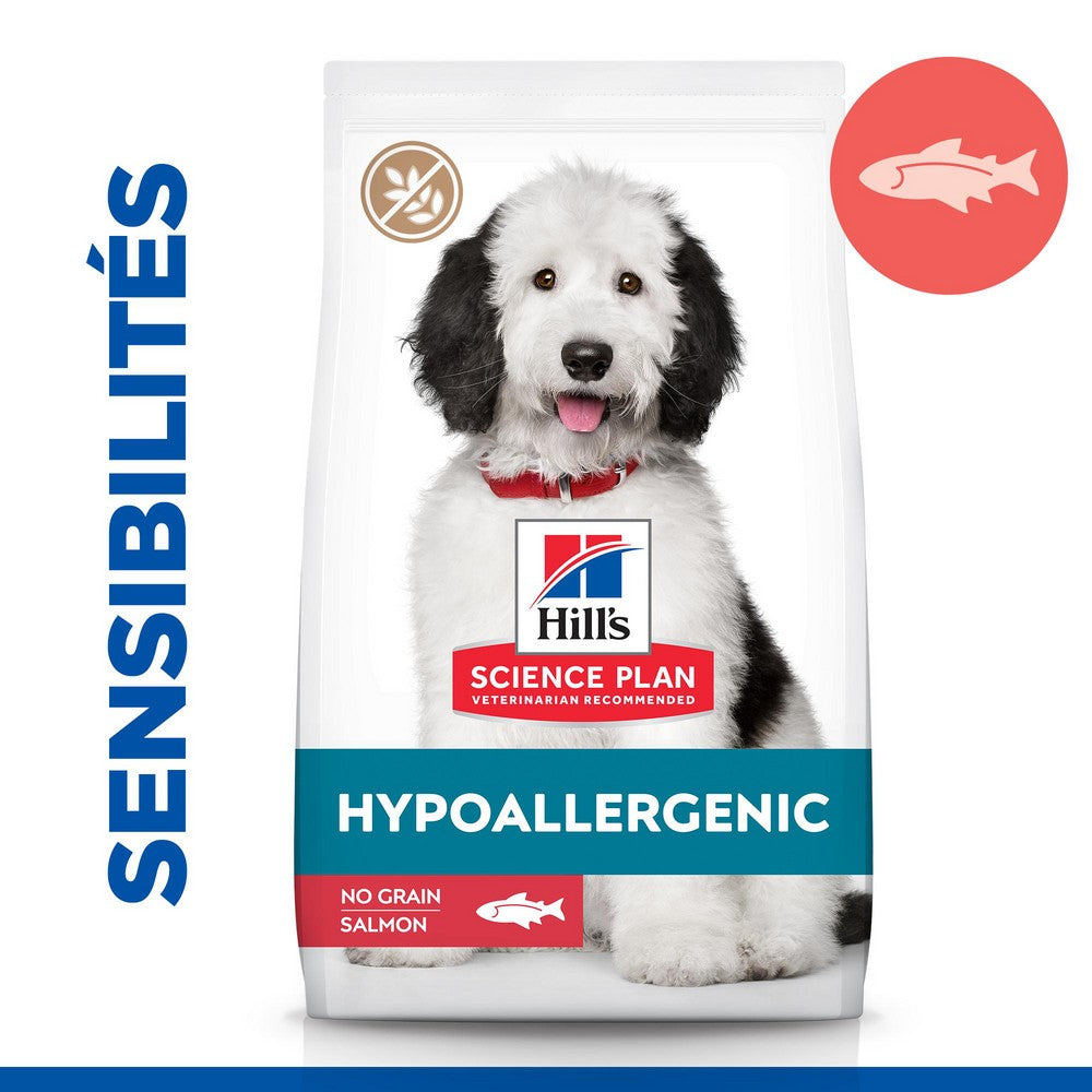 HILL’S Science Plan Hypoallergenic Large Adult au saumon – Croquettes pour chien