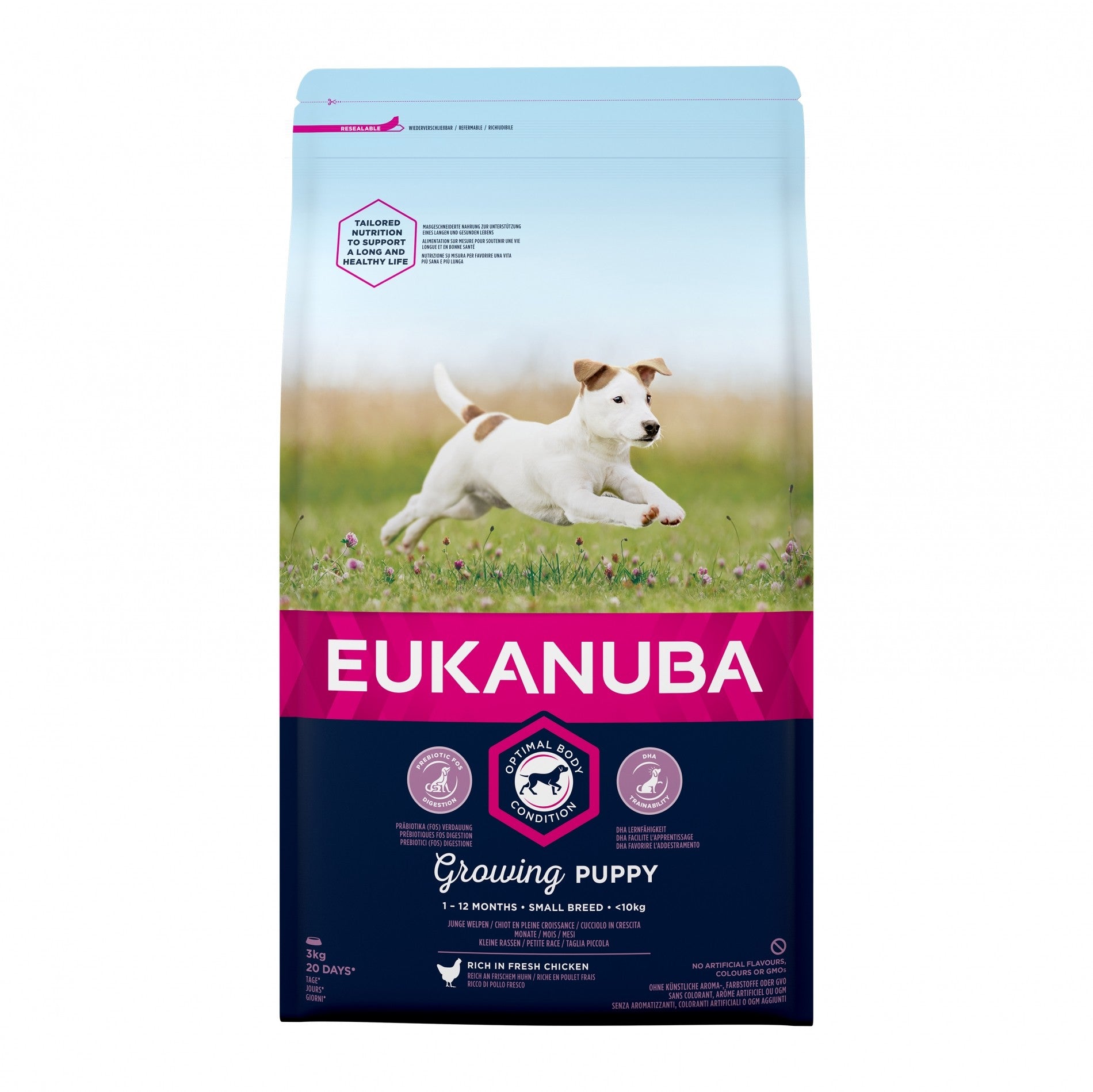 Eukanuba Growing Puppy Small Breed - Poulet