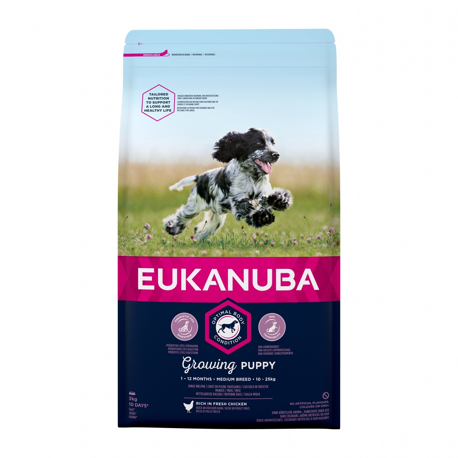 Eukanuba Growing Puppy Medium Breed - Poulet