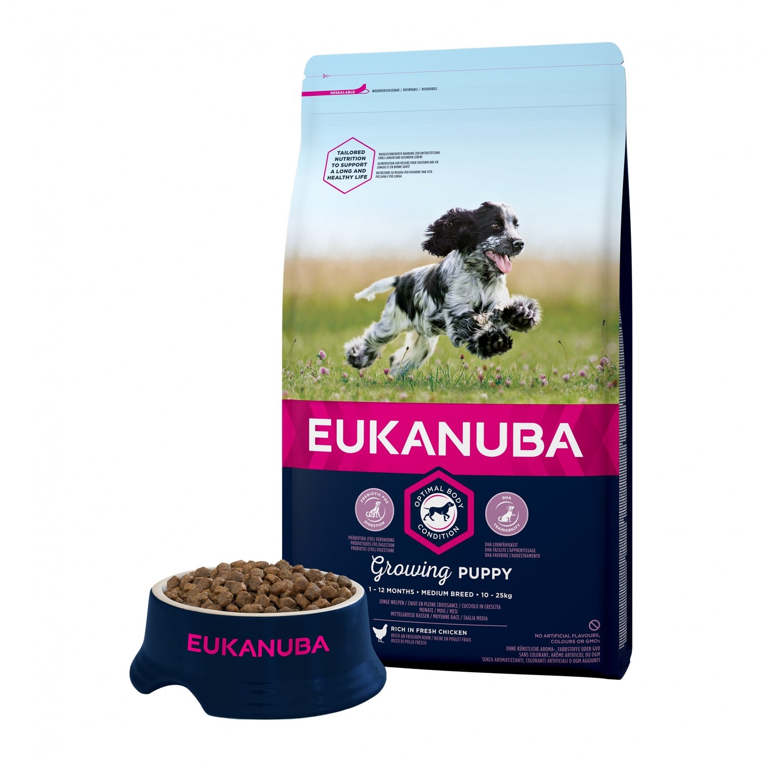 Eukanuba Growing Puppy Medium Breed - Poulet