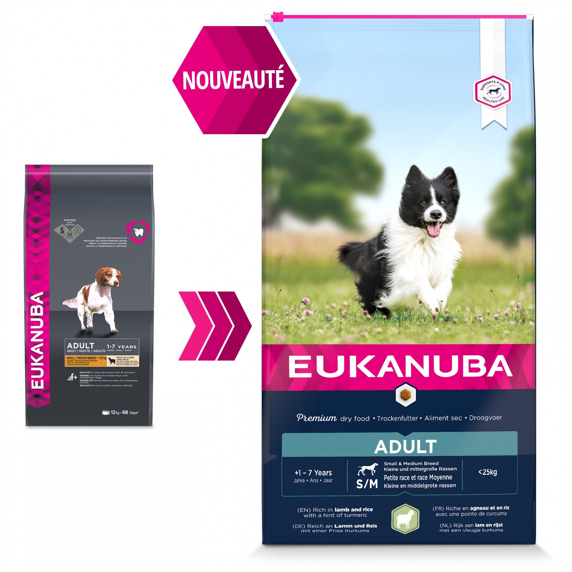 Eukanuba Adult Small & Medium Breed - Angeau et riz