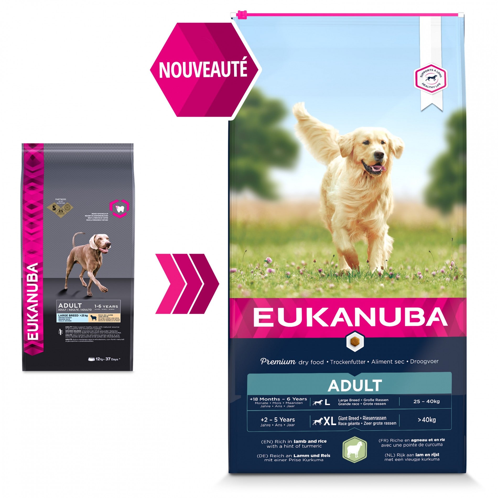 Eukanuba Adult Large Breed - Agneau et riz