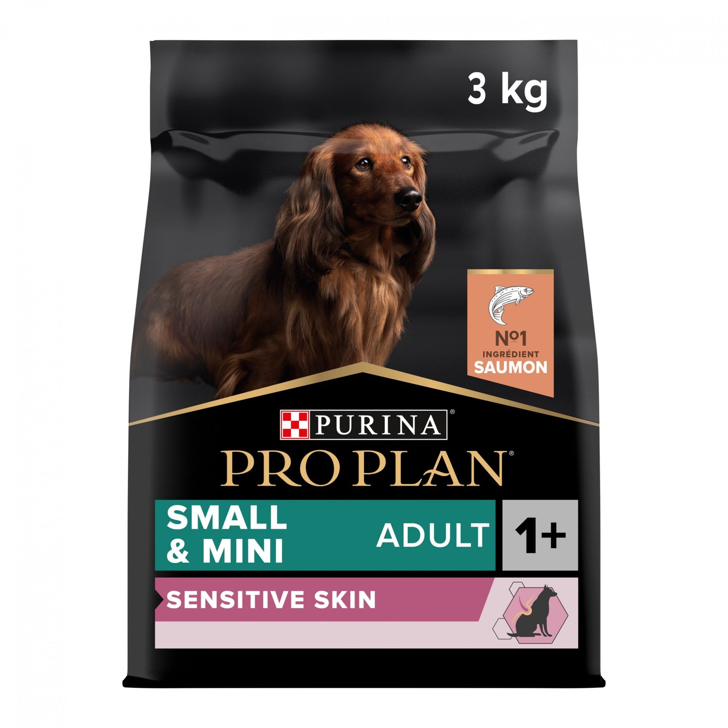 PRO PLAN Sensitive Skin Small & Mini Adult au Saumon - Croquettes pour chien