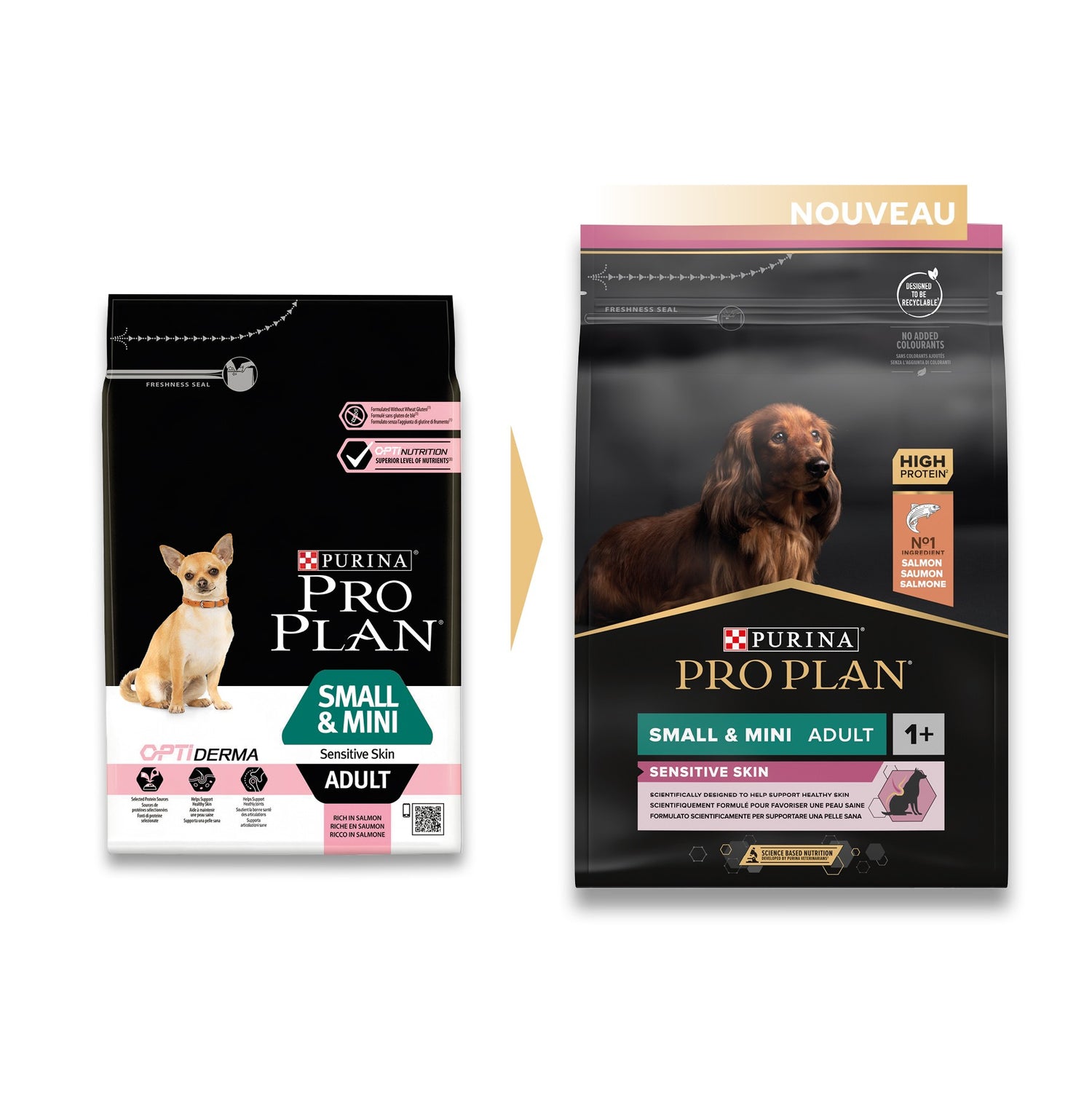 PRO PLAN Sensitive Skin Small & Mini Adult au Saumon - Croquettes pour chien