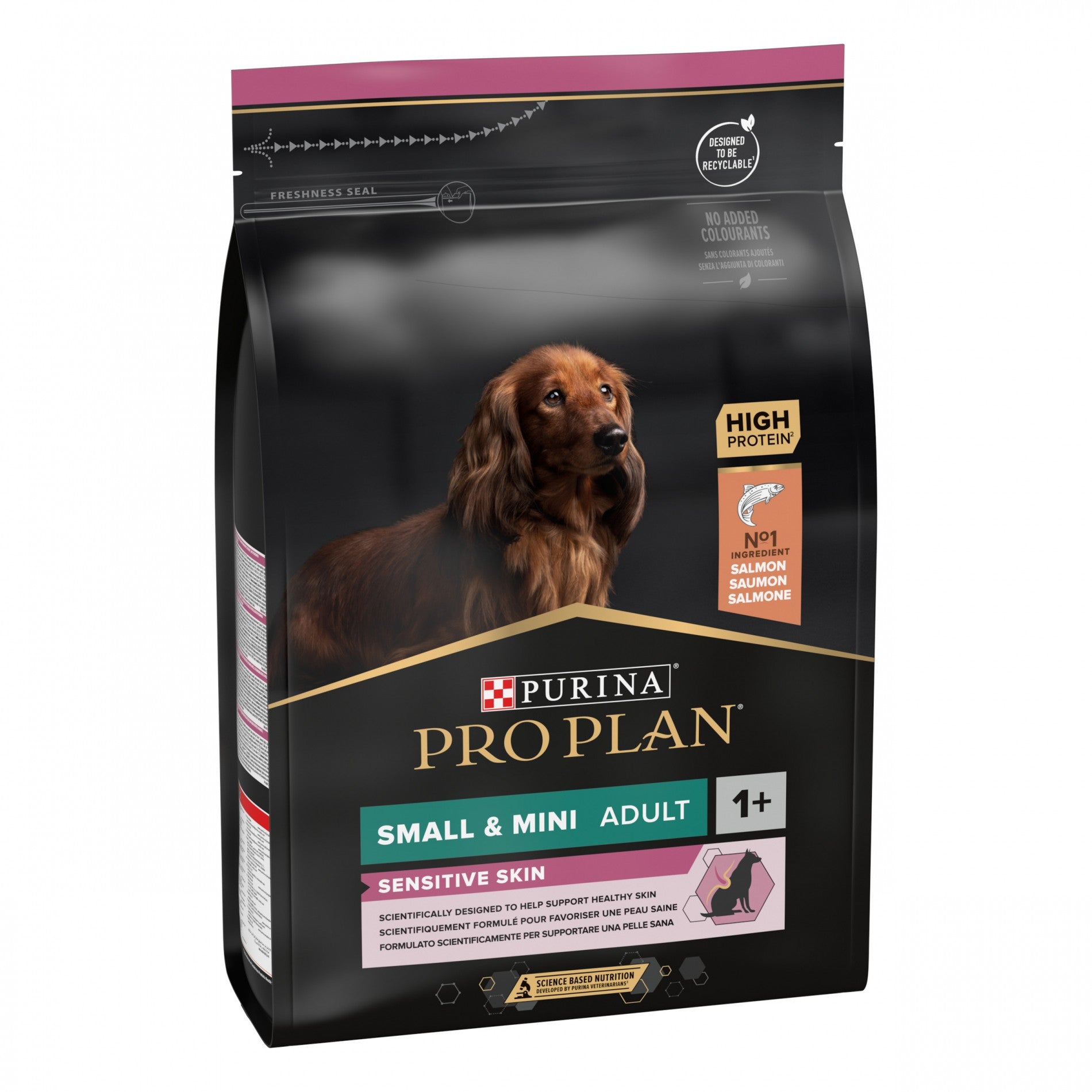 PRO PLAN Sensitive Skin Small & Mini Adult au Saumon - Croquettes pour chien
