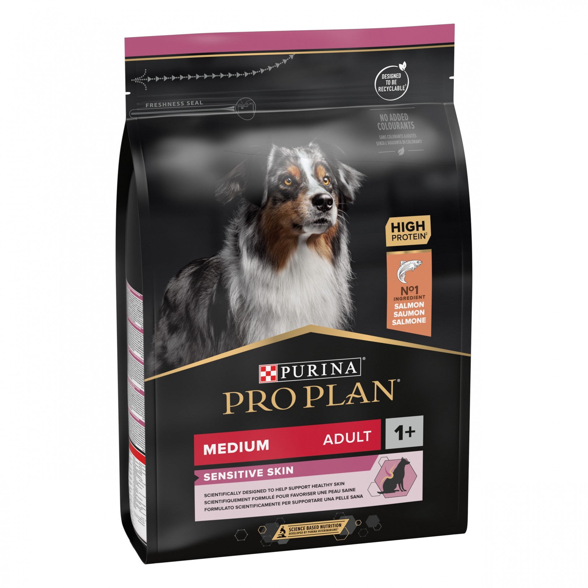 PRO PLAN Sensitive Skin Medium Adult au Saumon - Croquettes pour chien
