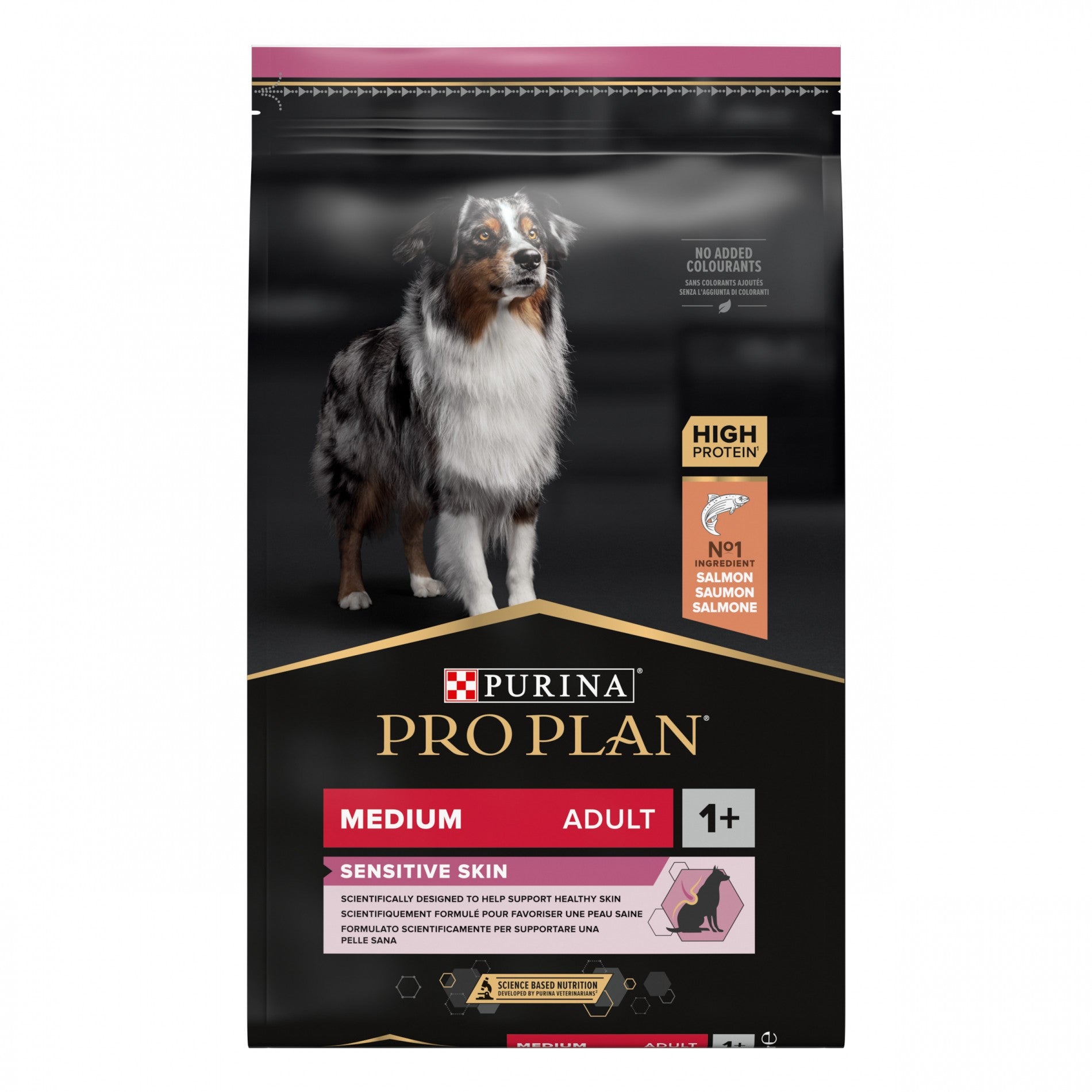 PRO PLAN Sensitive Skin Medium Adult au Saumon - Croquettes pour chien