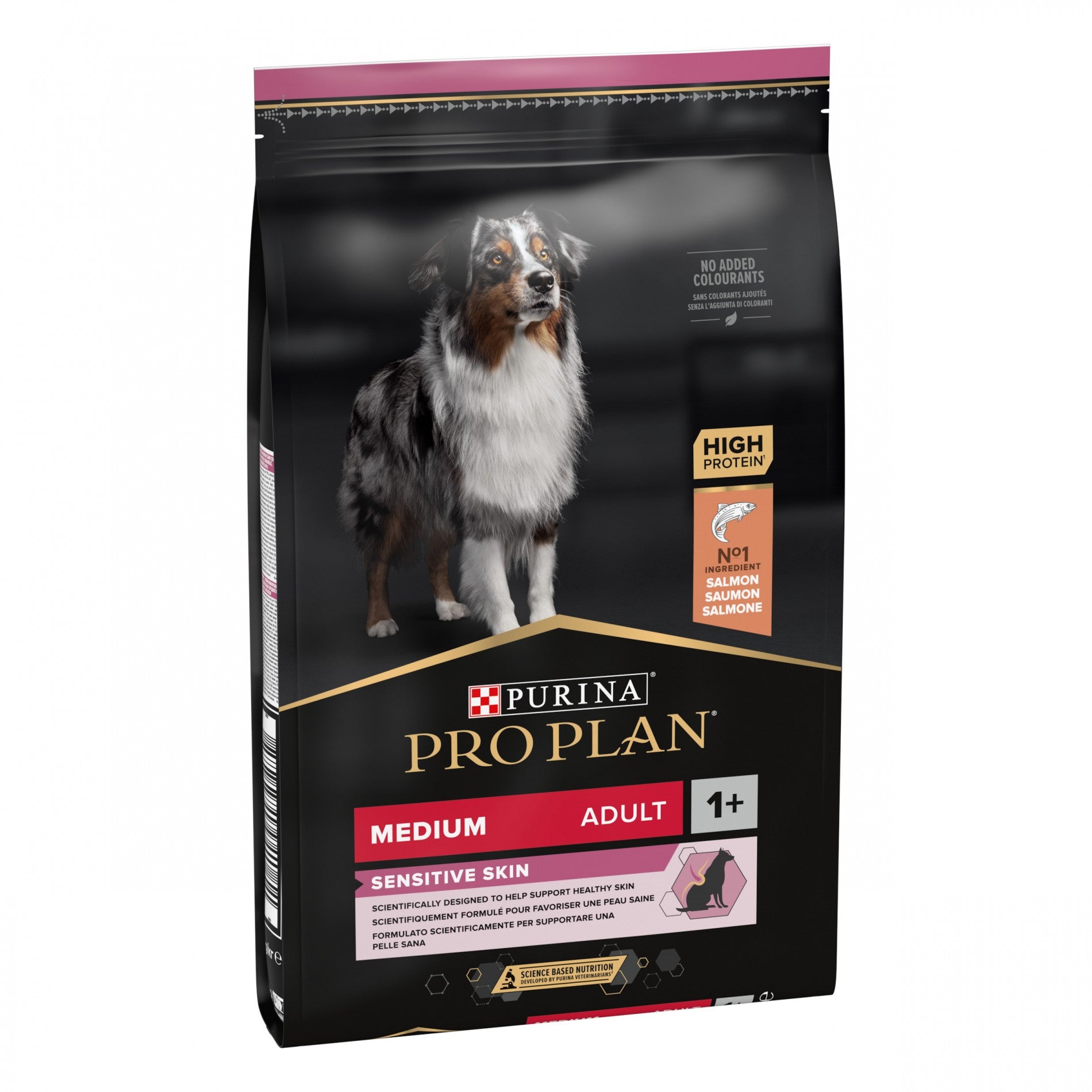 PRO PLAN Sensitive Skin Medium Adult au Saumon - Croquettes pour chien
