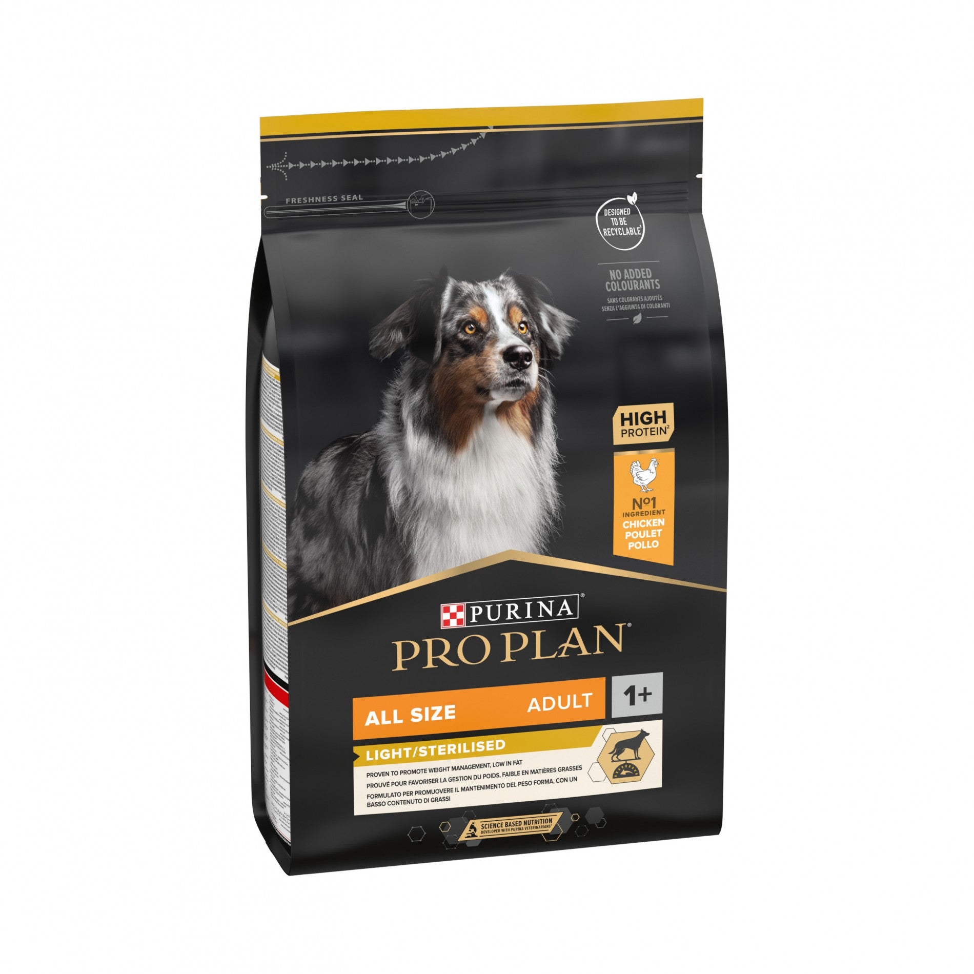 PRO PLAN Light/Sterilised All Sizes Adult au Poulet - Croquettes pour chien