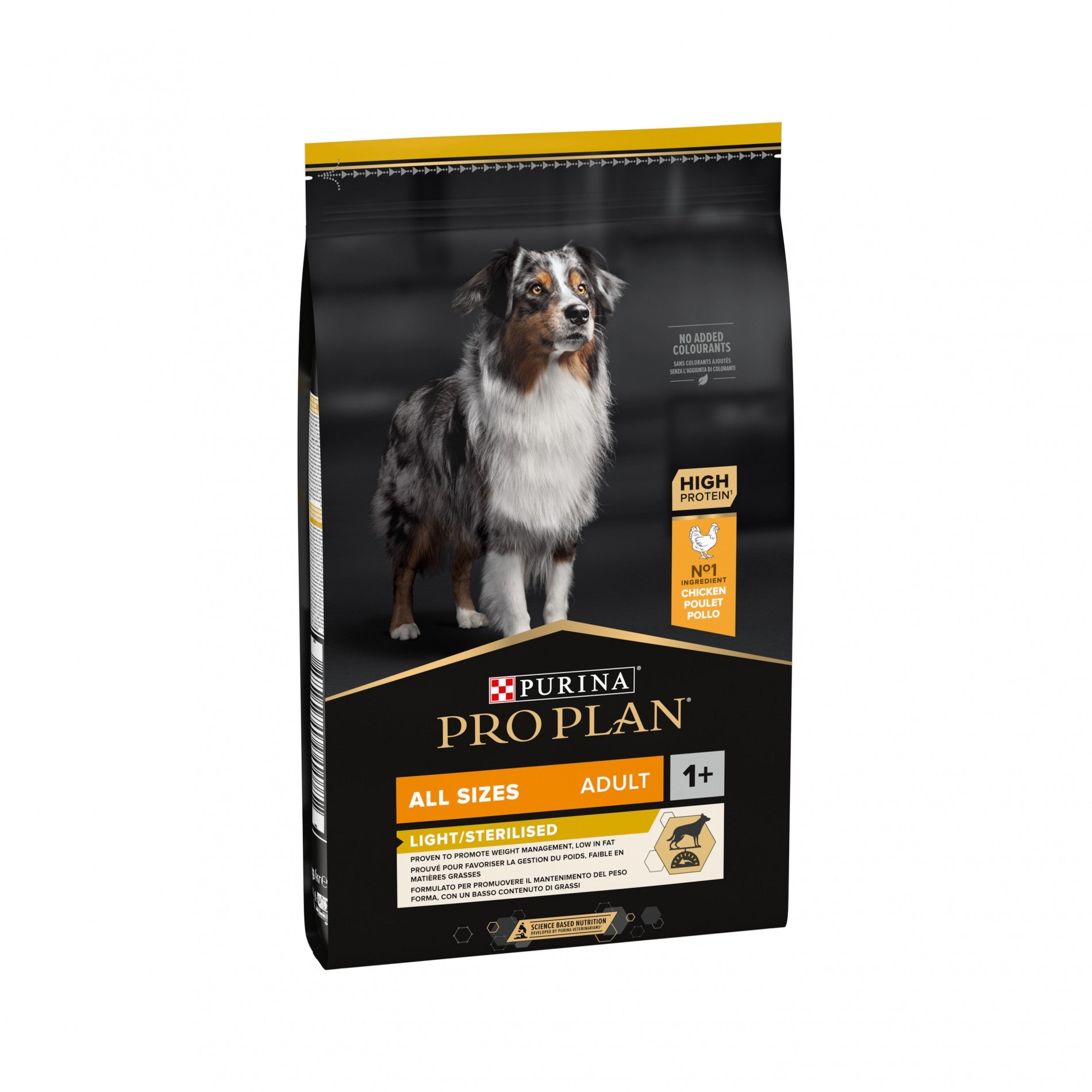 PRO PLAN Light/Sterilised All Sizes Adult au Poulet - Croquettes pour chien