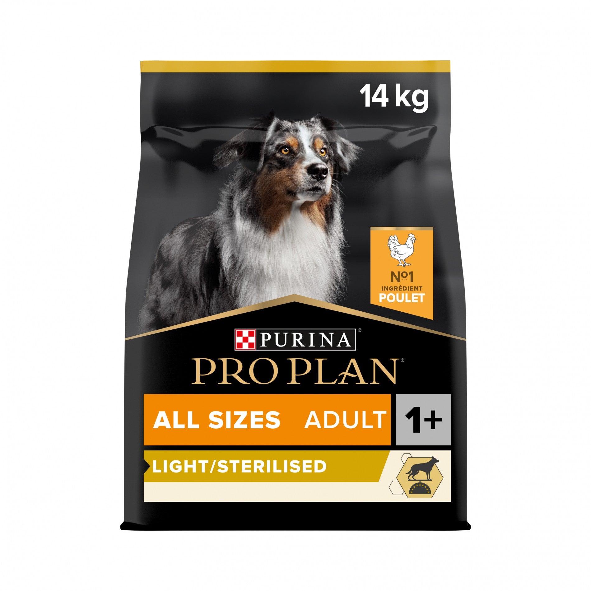 PRO PLAN Light/Sterilised All Sizes Adult au Poulet - Croquettes pour chien