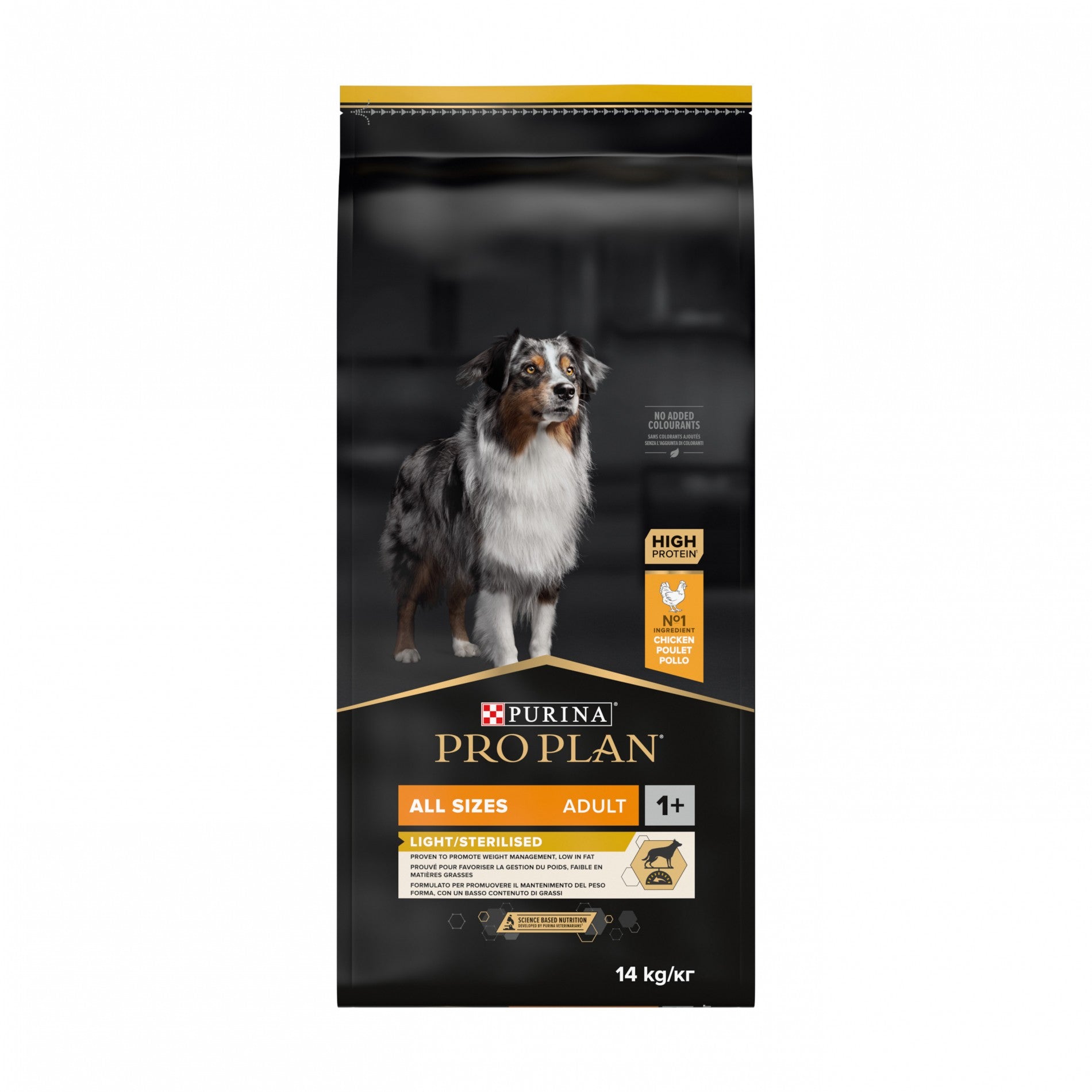 PRO PLAN Light/Sterilised All Sizes Adult au Poulet - Croquettes pour chien