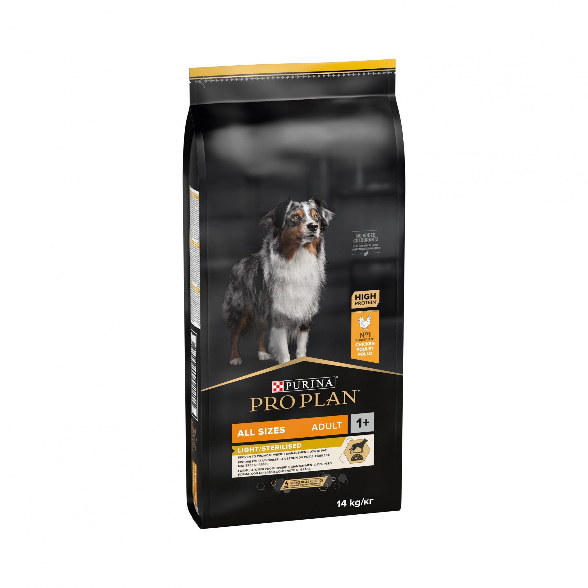 PRO PLAN Light/Sterilised All Sizes Adult au Poulet - Croquettes pour chien