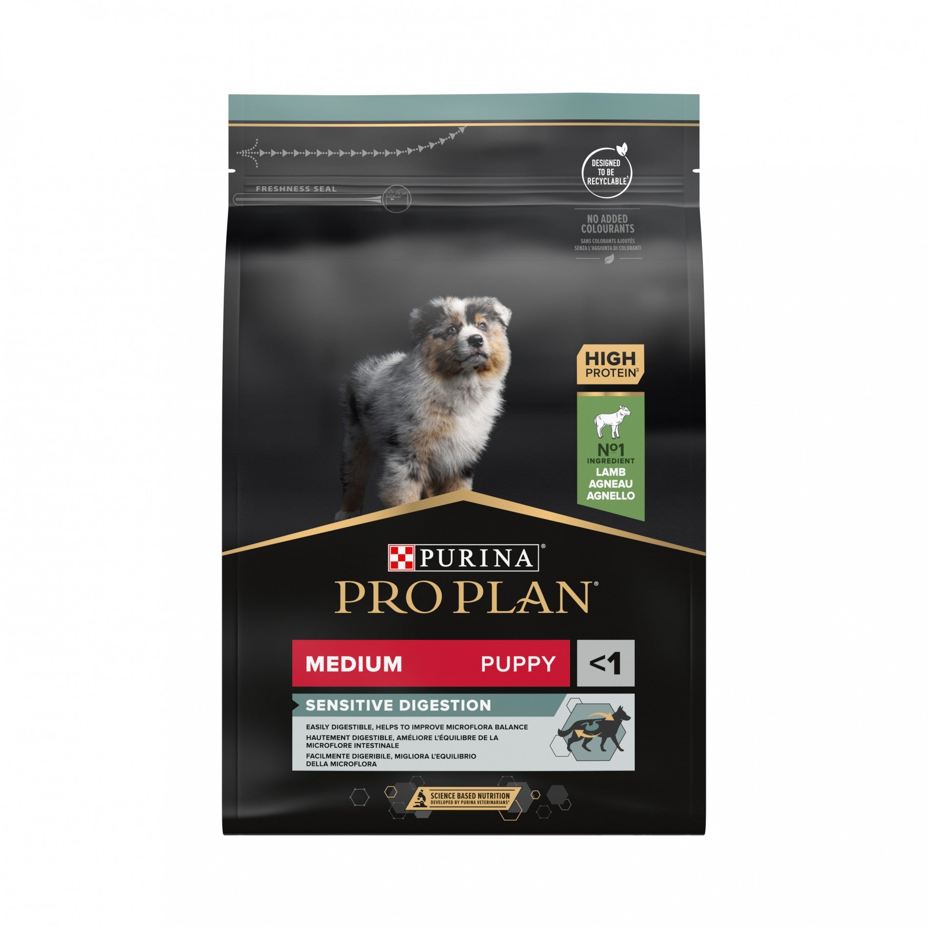 PRO PLAN Sensitive Digestion Medium Puppy à la Agneau- Croquettes pour chien