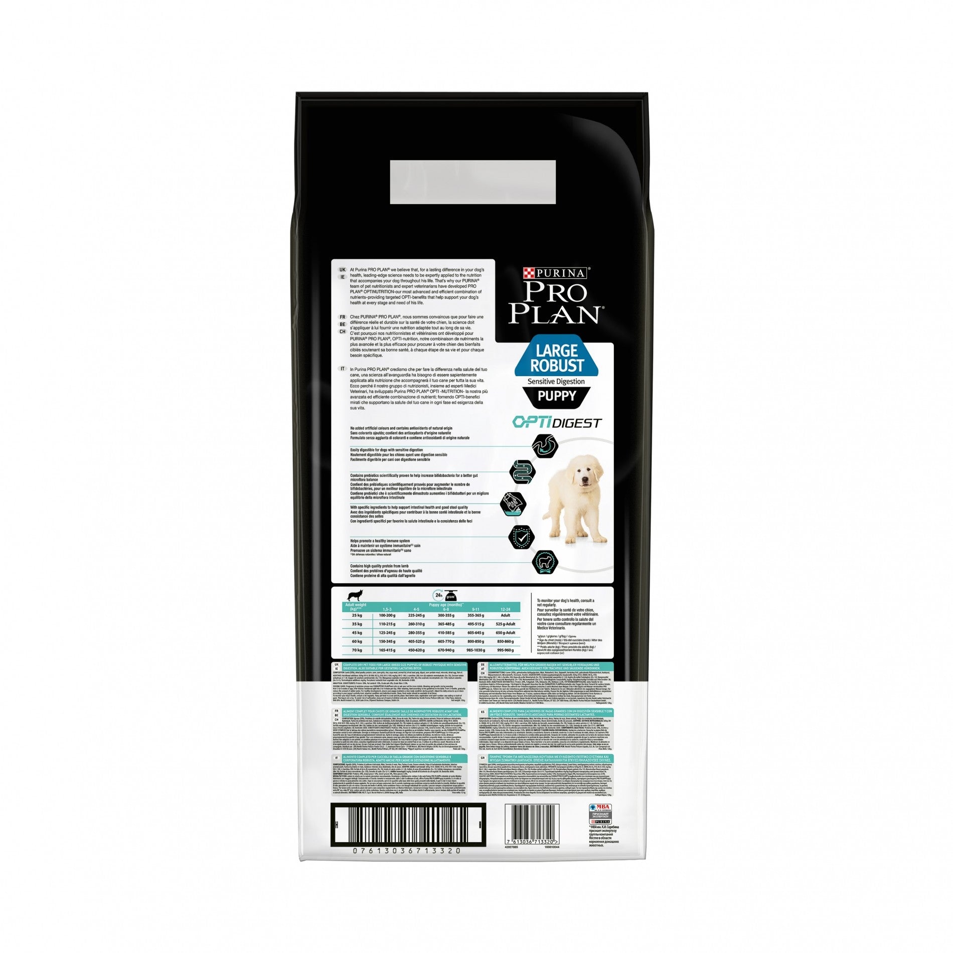 PRO PLAN Sensitive Digestion Large Robust Puppy à la Agneau- Croquettes pour chien