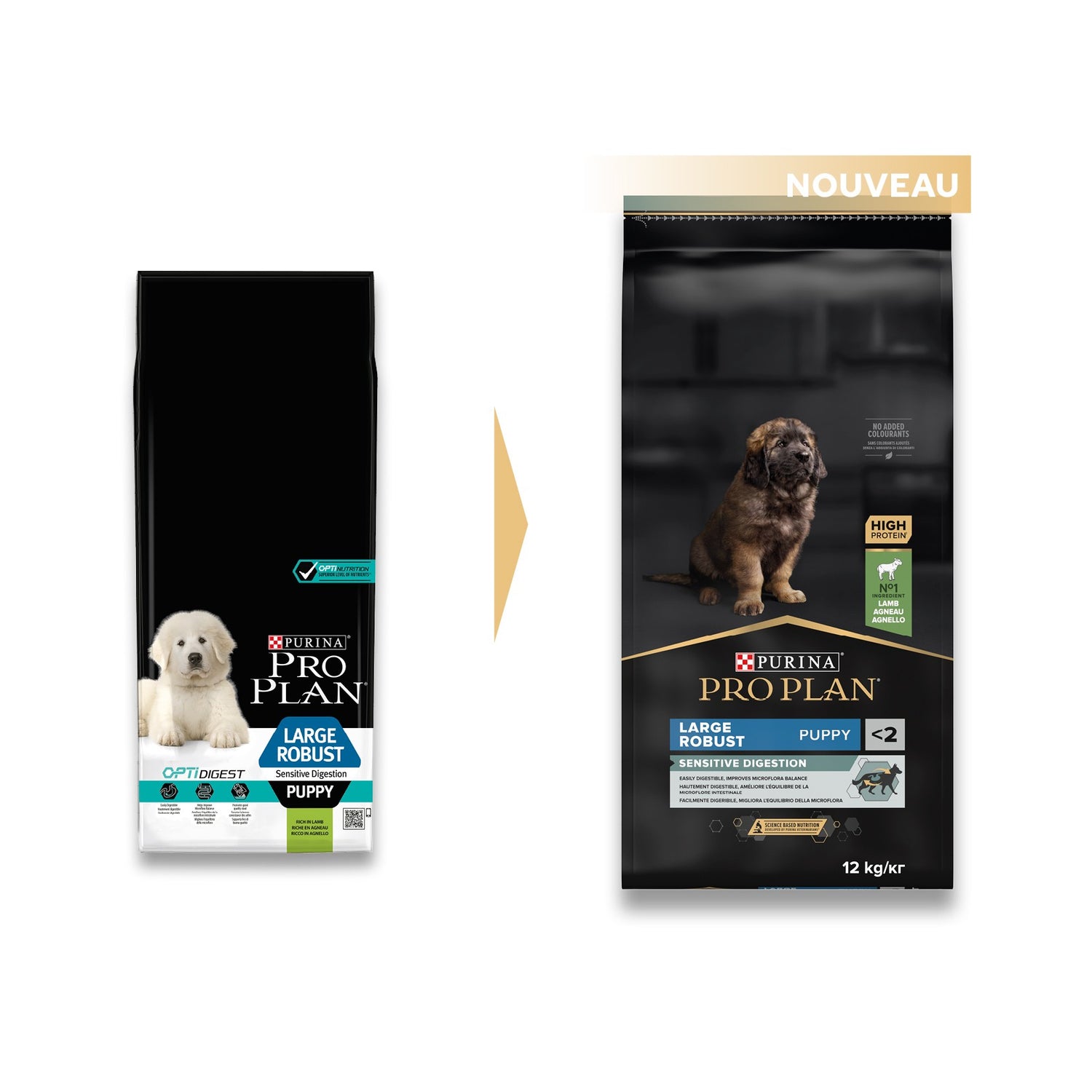 PRO PLAN Sensitive Digestion Large Robust Puppy à la Agneau- Croquettes pour chien