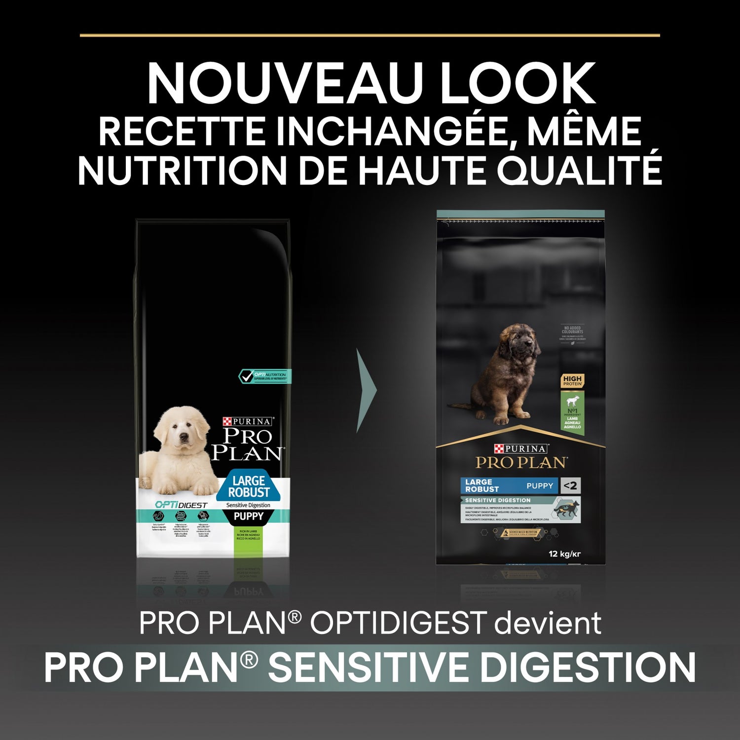 PRO PLAN Sensitive Digestion Large Robust Puppy à la Agneau- Croquettes pour chien