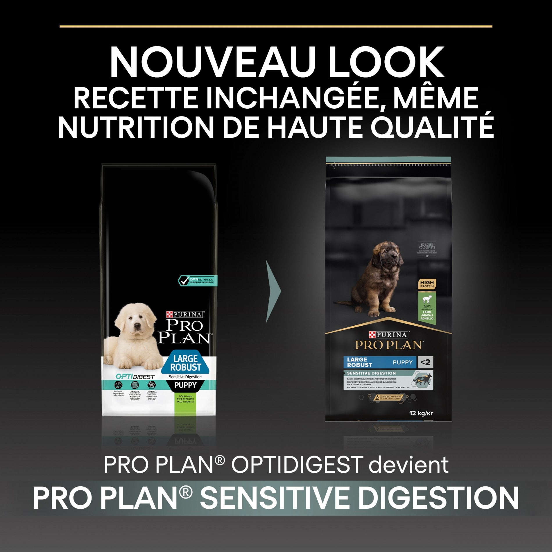 PRO PLAN Sensitive Digestion Large Robust Puppy à la Agneau- Croquettes pour chien