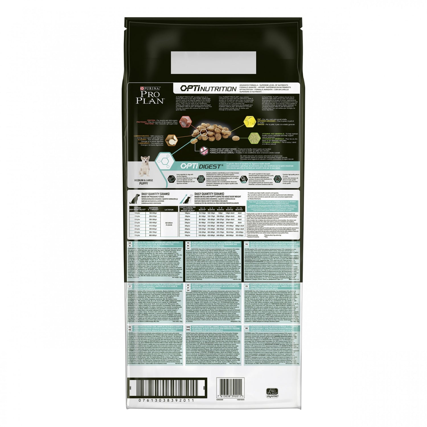 PURINA PROPLAN Medium & Large Puppy - OptiDigest Sans Céréales