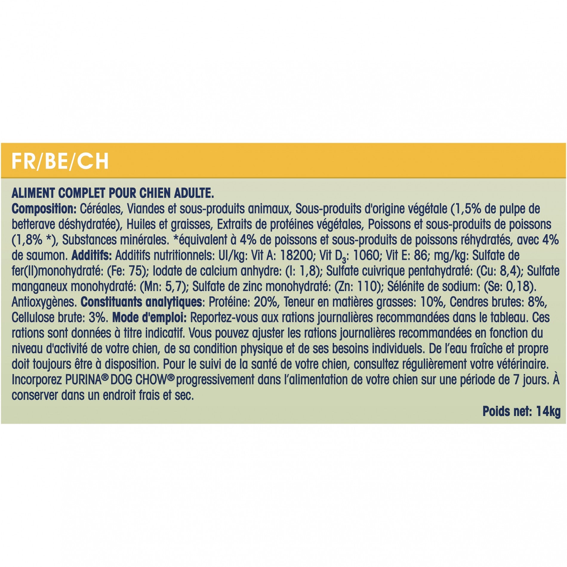 PURINA DOG CHOW Complet Adult au Saumon - Croquette pour chien