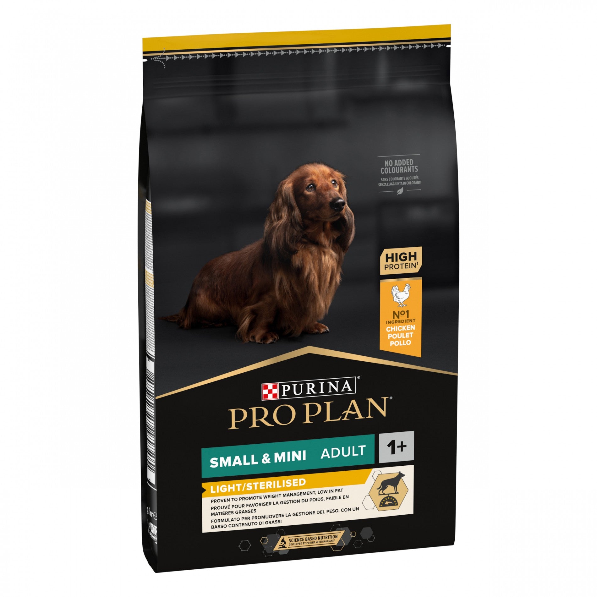 PRO PLAN Light/Sterilised Small & Mini Adult au Poulet - Croquettes pour chien