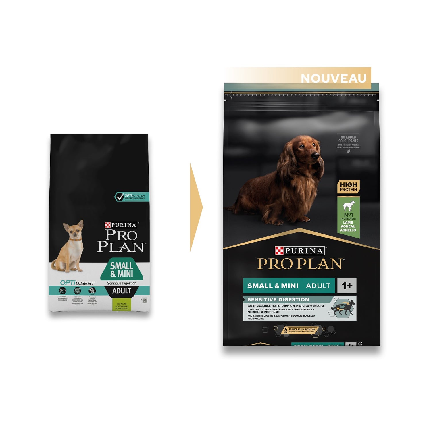 PRO PLAN Sensitive Digestion Small & Mini Adult à la Agneau- Croquettes pour chien