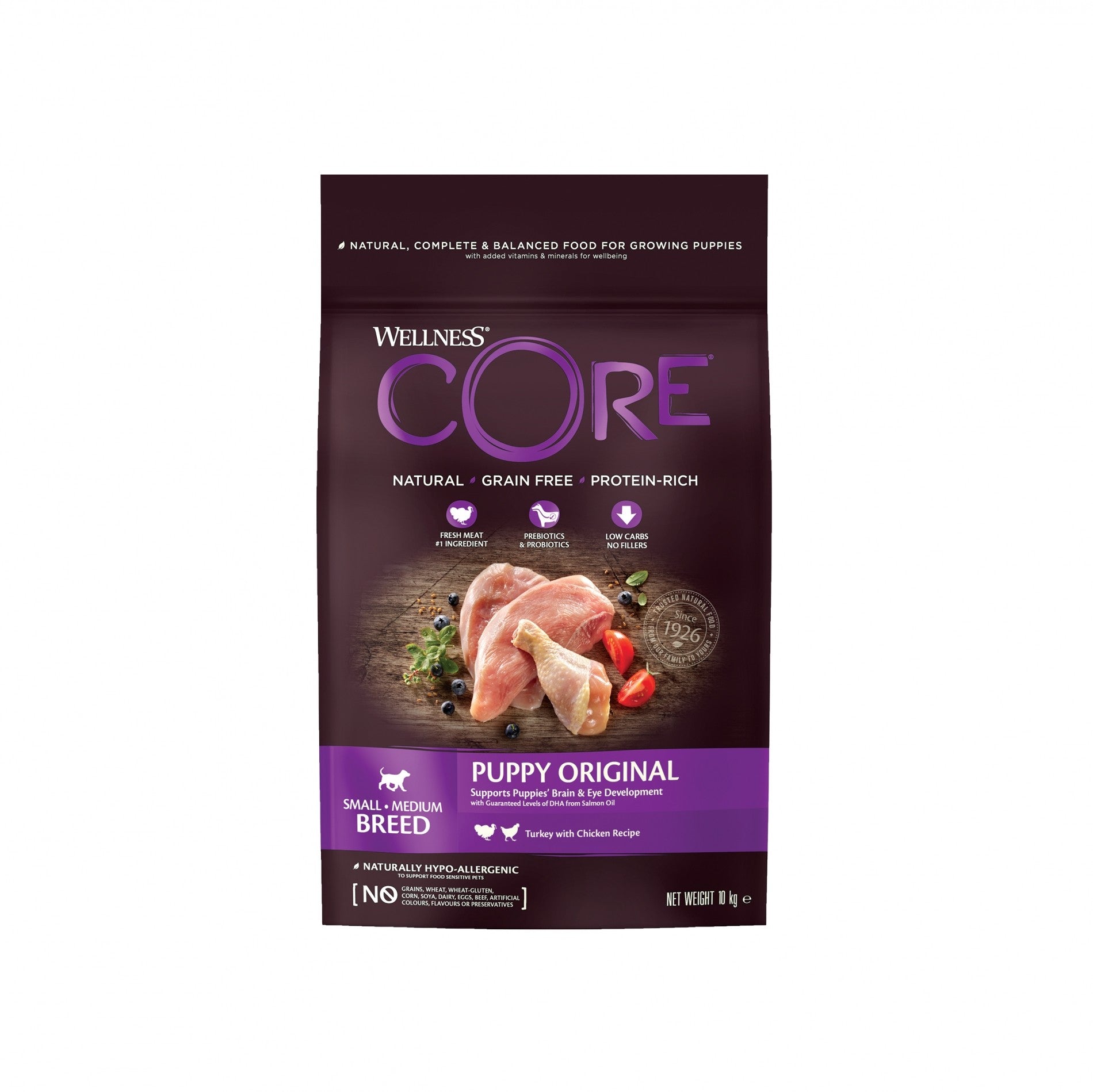 Wellness CORE Puppy Small/Medium Breed - Dinde et Poulet