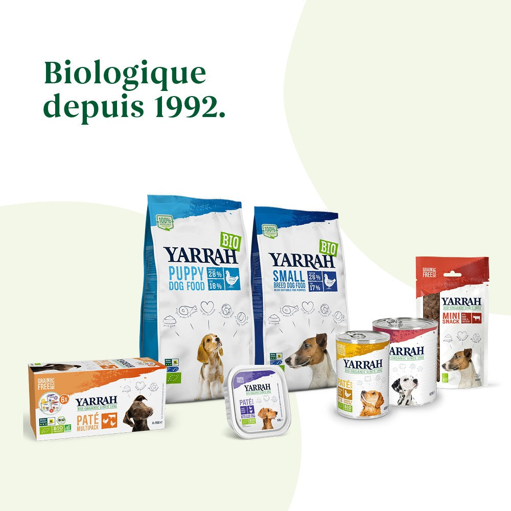 Yarrah croquettes bio pour chiot