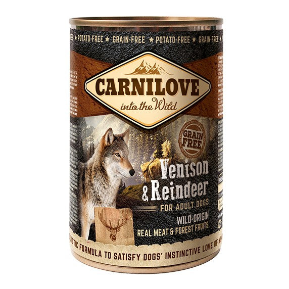 CARNILOVE Adult Chevreuil & Renne en Boîte - Pâtée pour chien