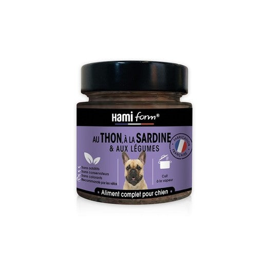 Les cuisinés pour chien - Pâtées au thon et sardine - Lot de 6 x 250 g