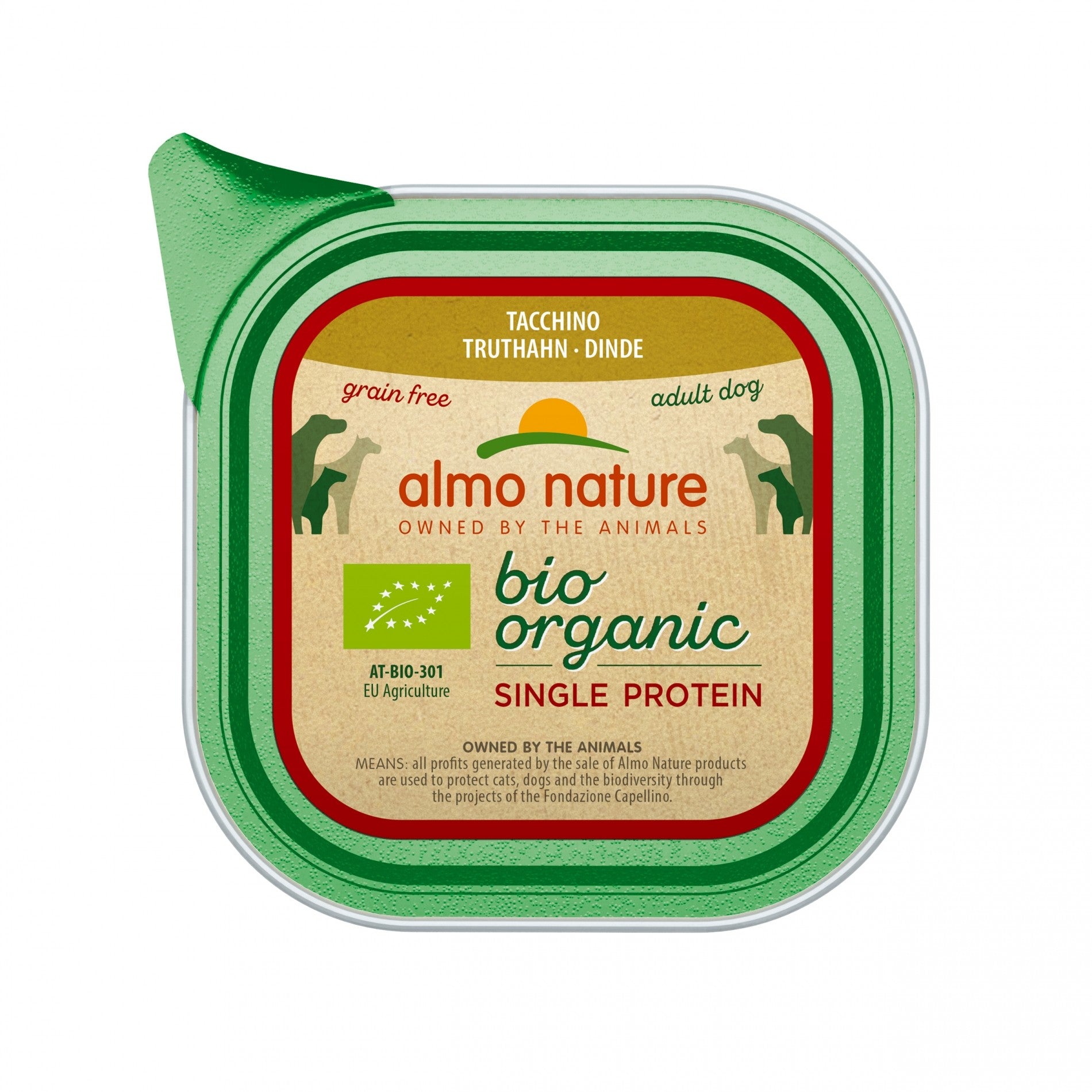 Almo Nature Pâtées Chien Adulte - Bio Organic Single Protein - 11 x 150 g