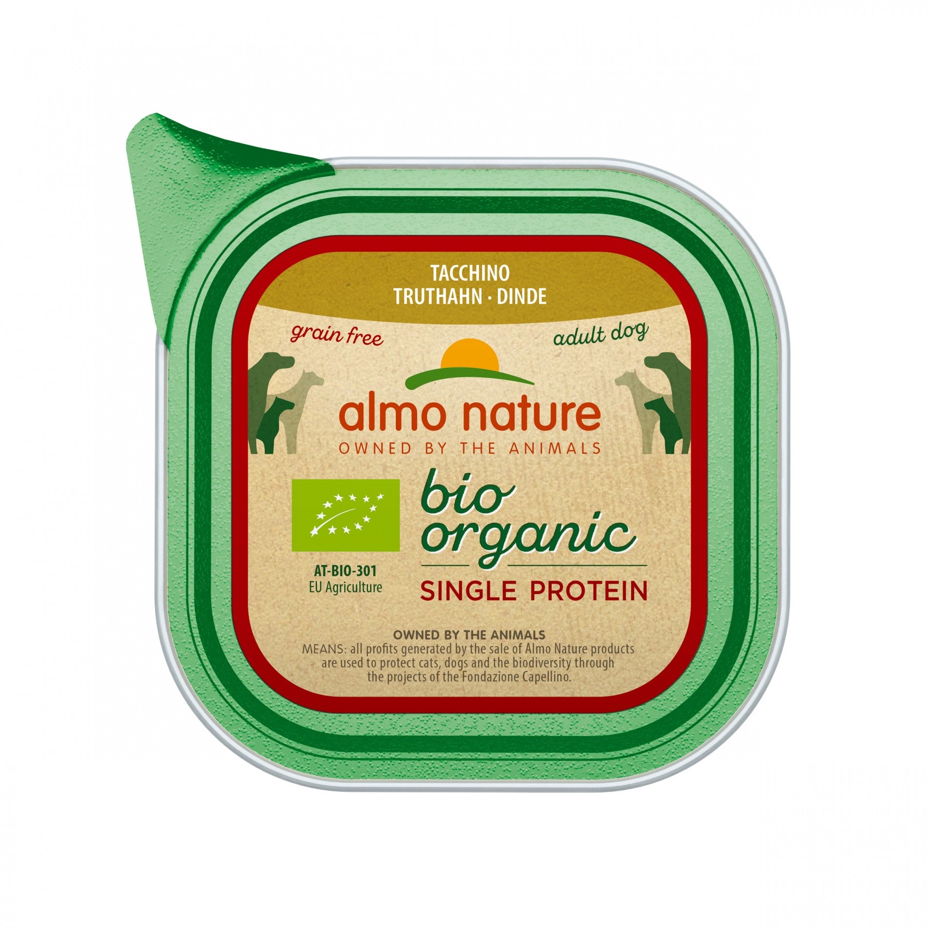 Almo Nature Pâtées Chien Adulte - Bio Organic Single Protein - 11 x 150 g