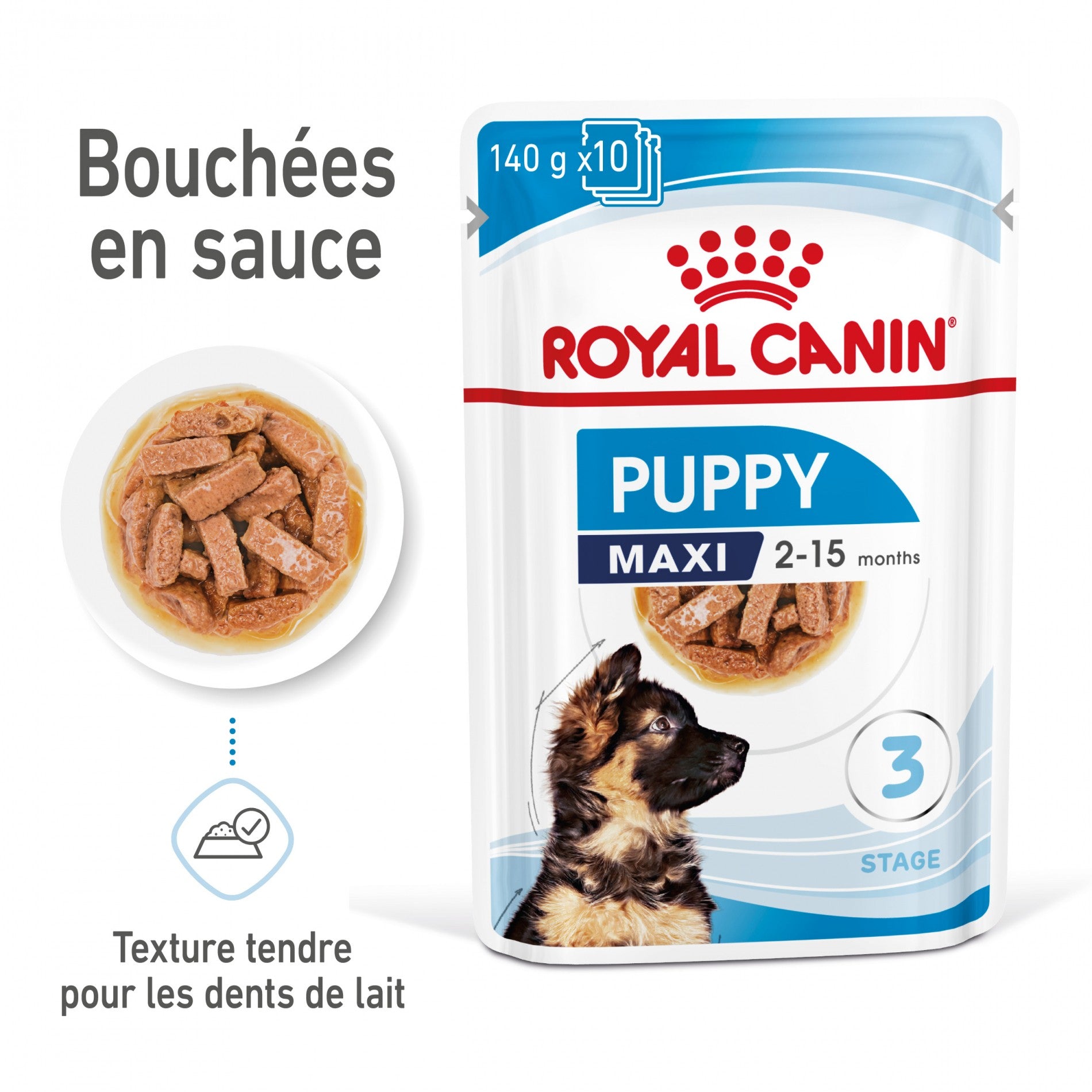 Royal Canin Maxi Puppy en Sauce - Pâtée pour chiot
