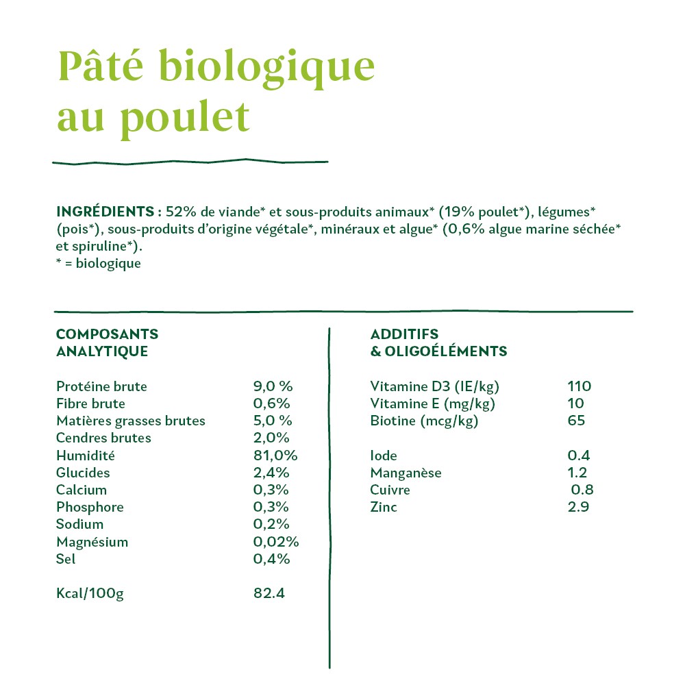 Yarrah pâtées bio Chien - Lot 12 x 400 g